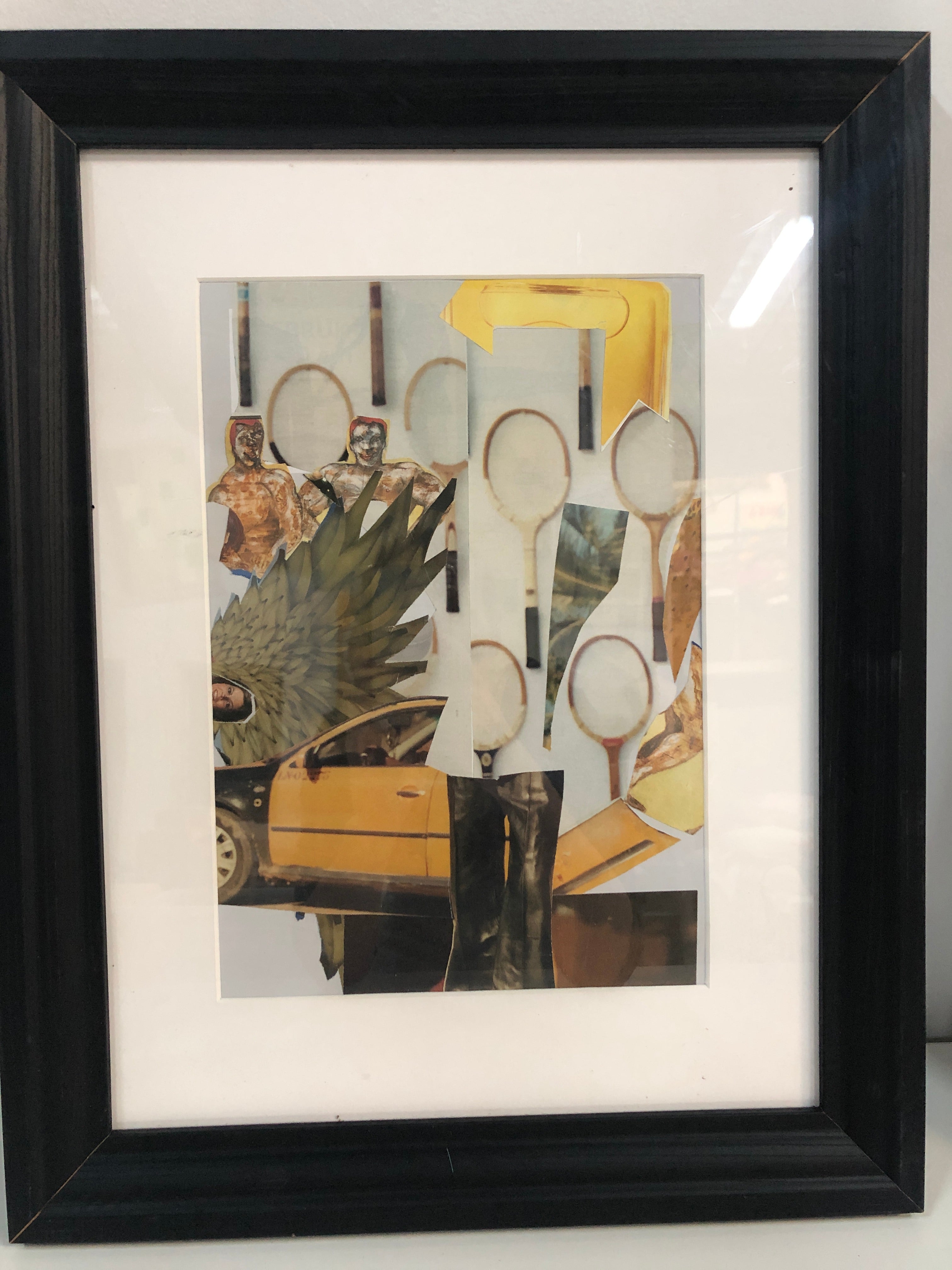 Set of two framed artworks