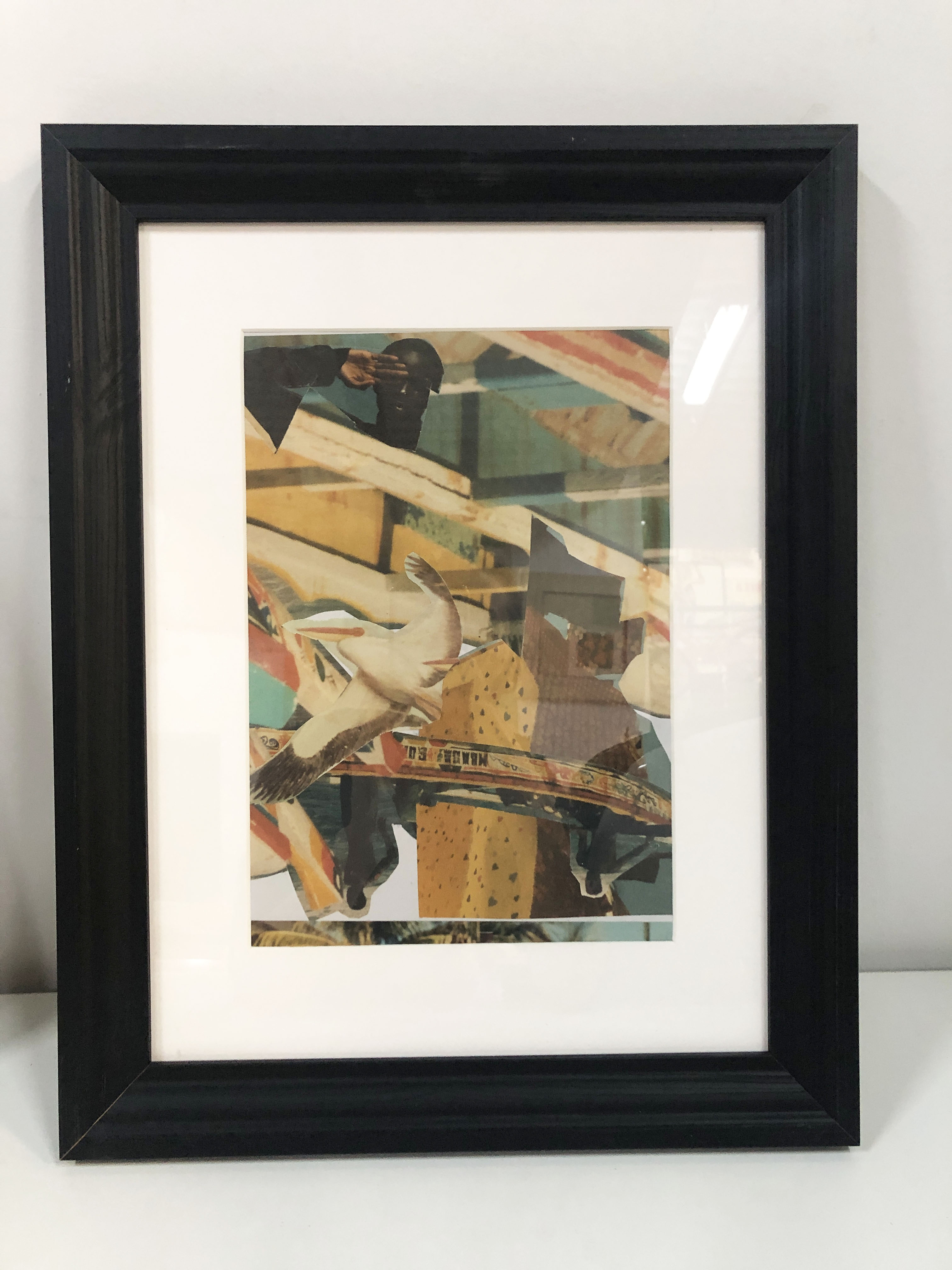 Set of two framed artworks