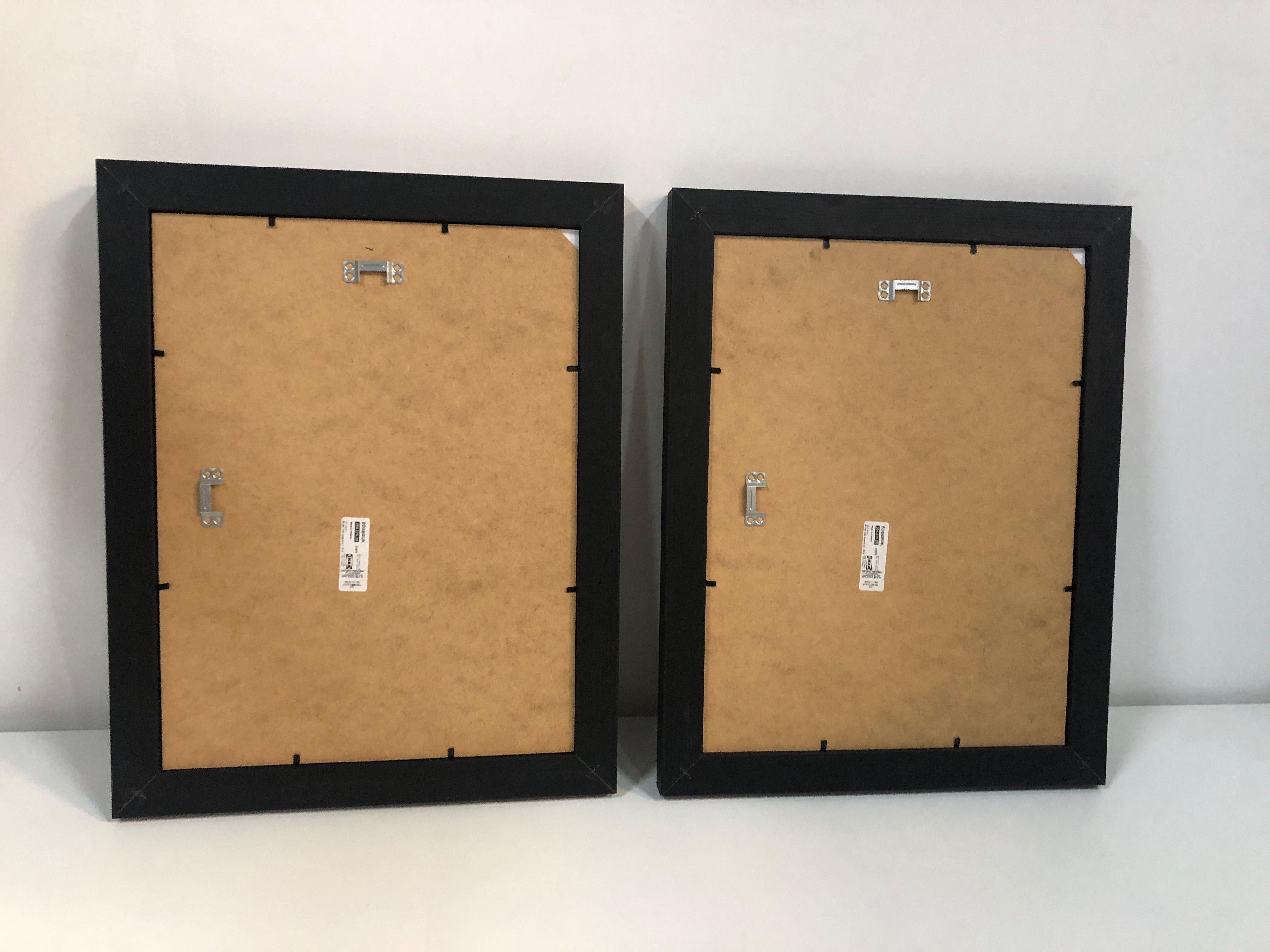 Set of two framed artworks