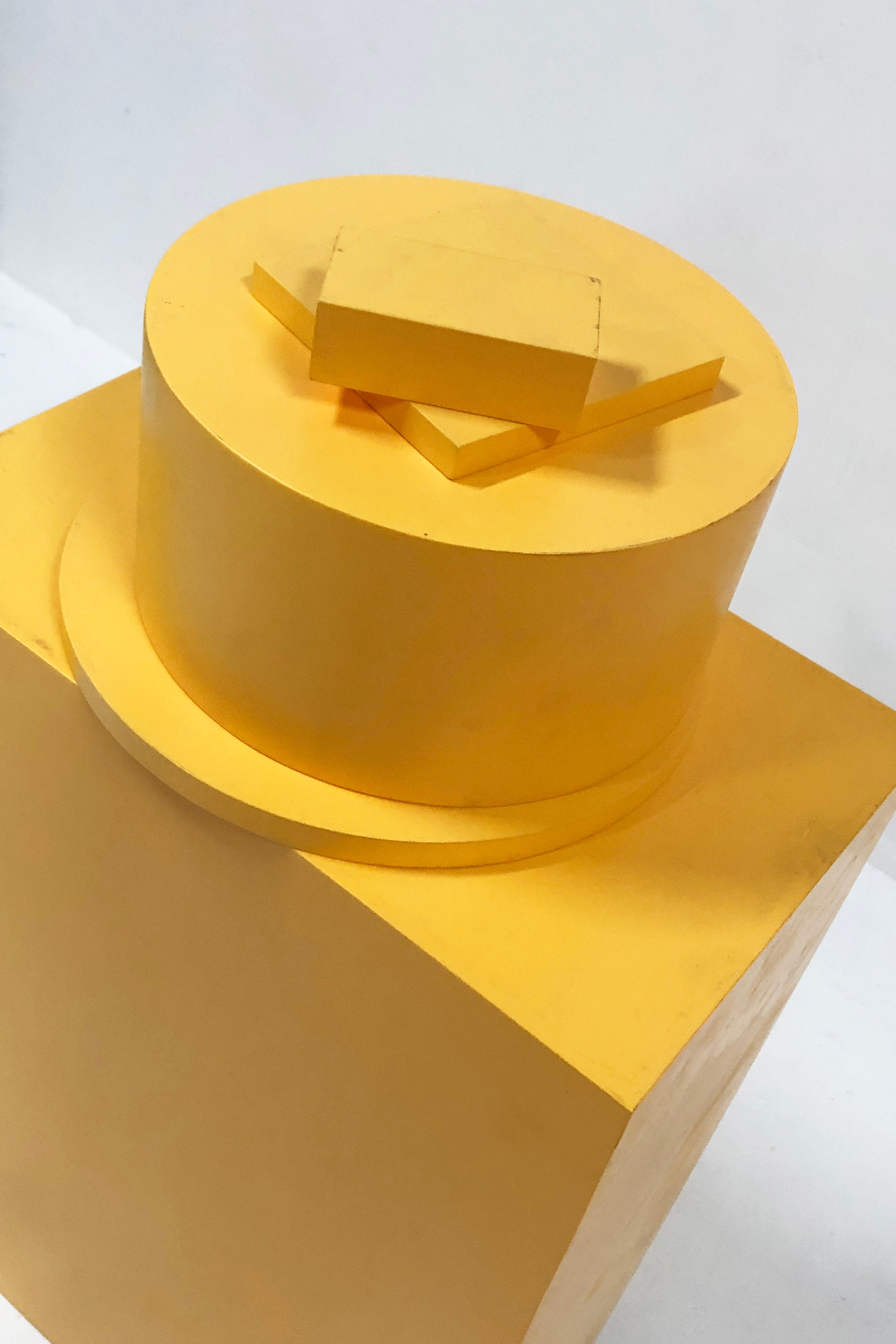Yellow Block Plinths
