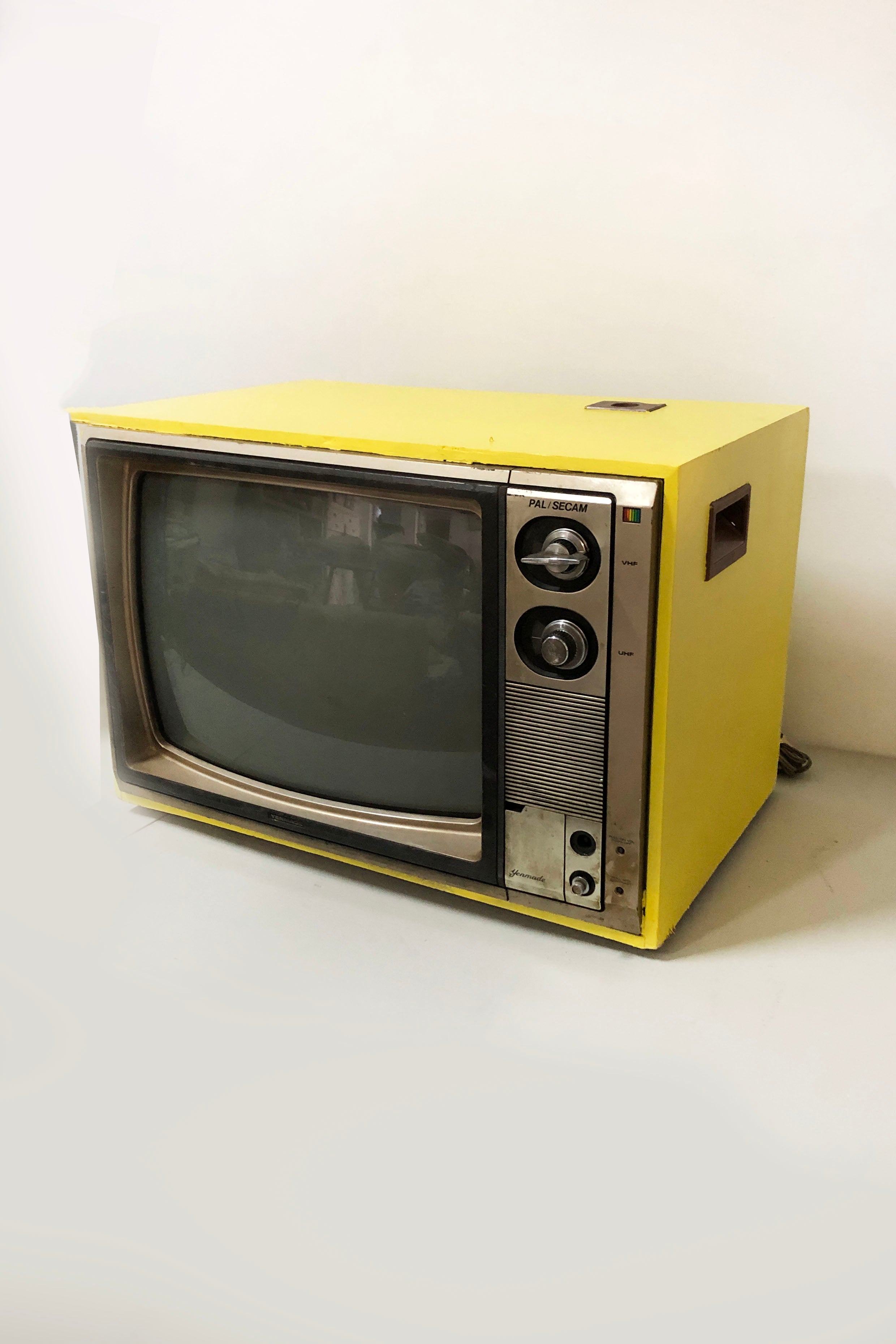 Yellow Yenmade Vintage TV