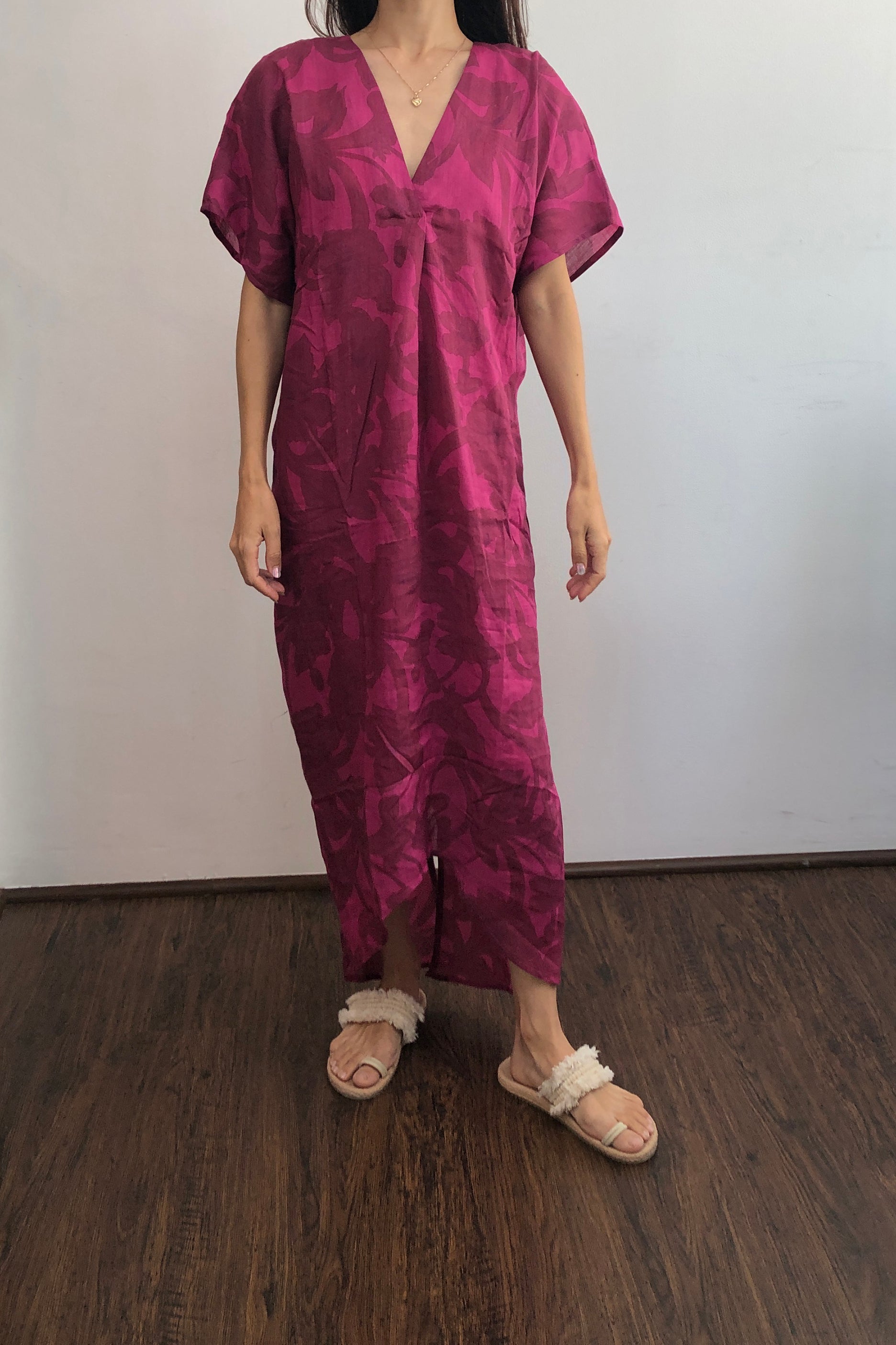 Purple Printed Kaftan (Small)