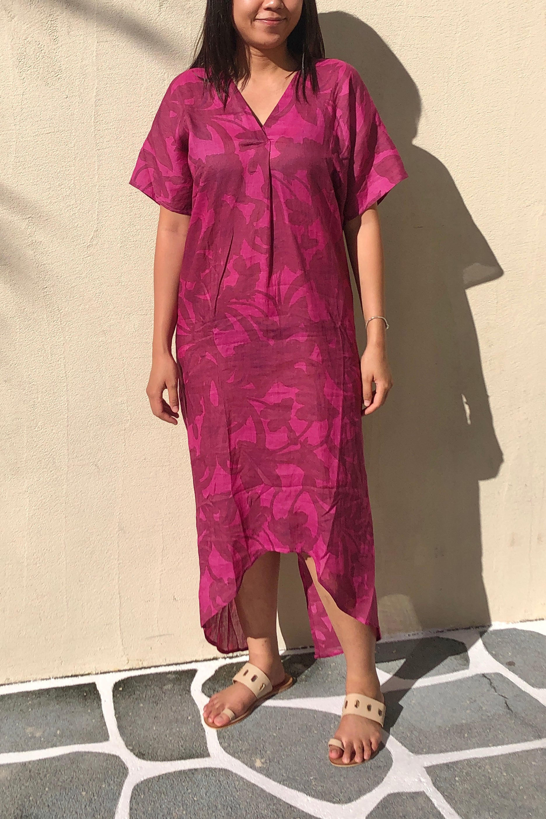 Purple Printed Kaftan (Small)