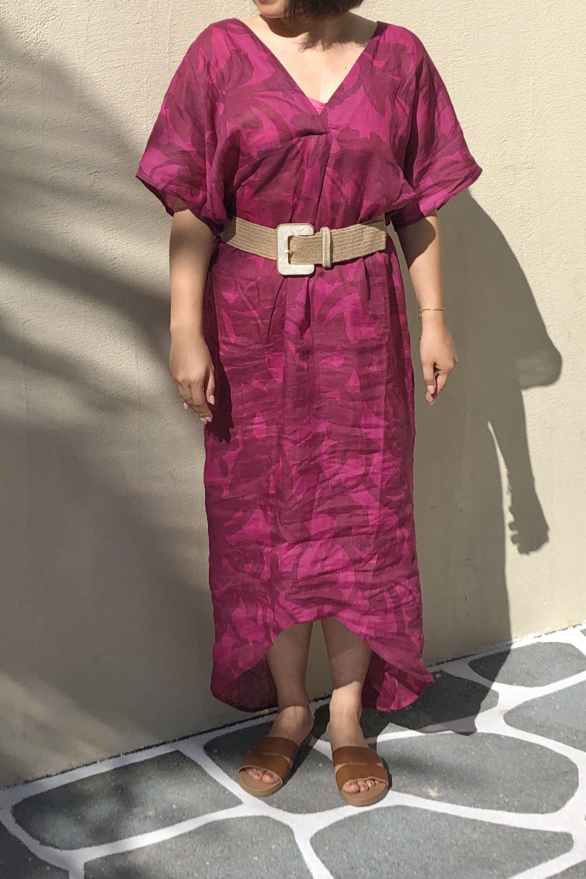 Purple Printed Kaftan (Small)