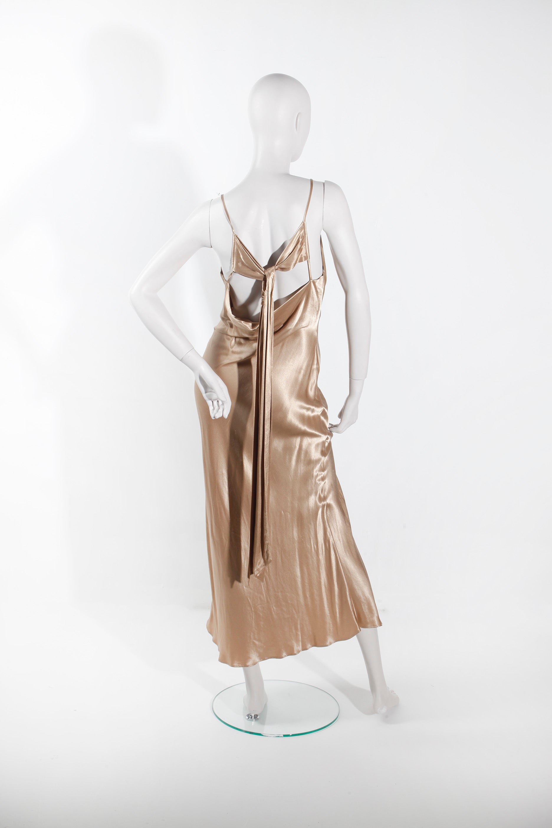 Gold Midi Slip Dress (EU36-38)