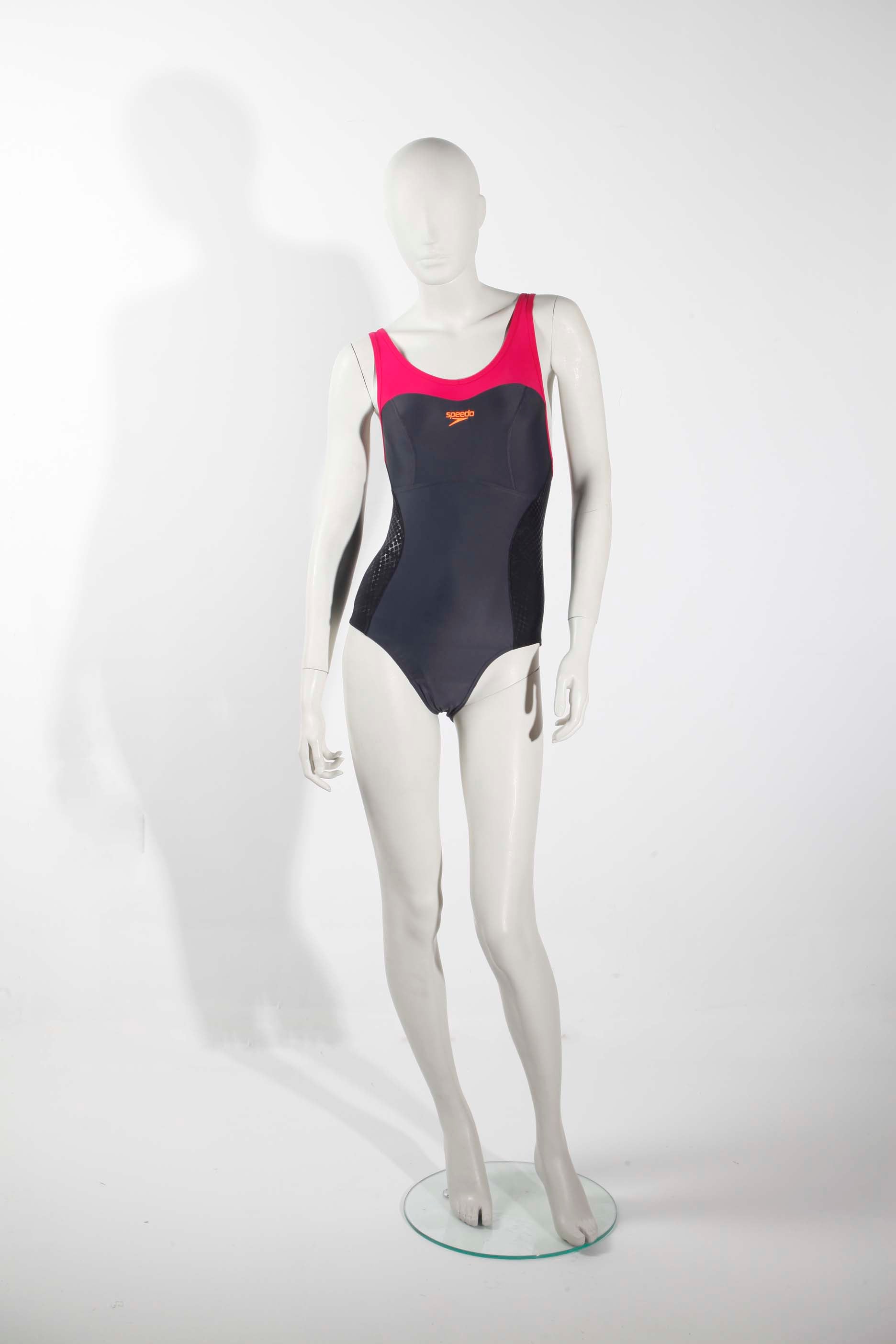 Speedo Pink and Black Swimsuit (small)