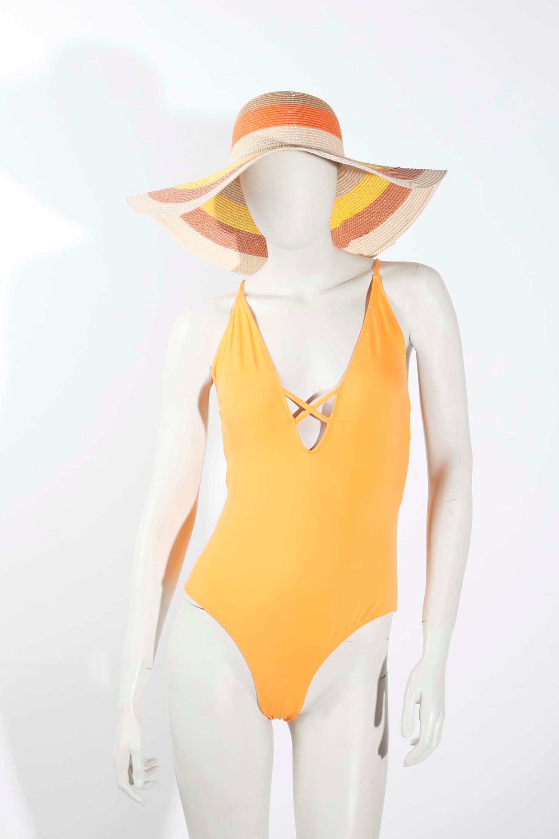 Orange Cross-Back Swimsuit (Medium/Large)
