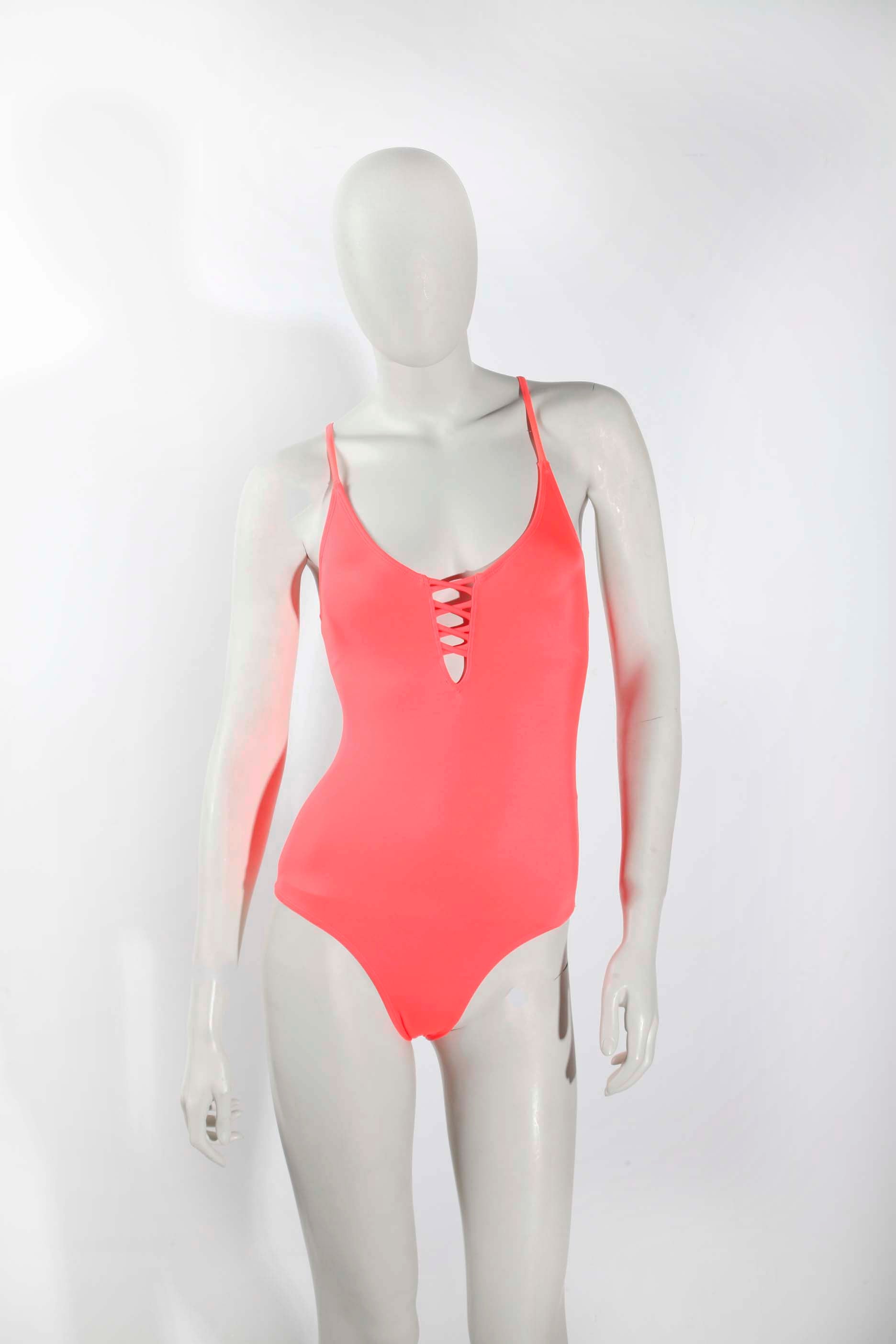 Highlighter Pink Swimsuit (XSmall)