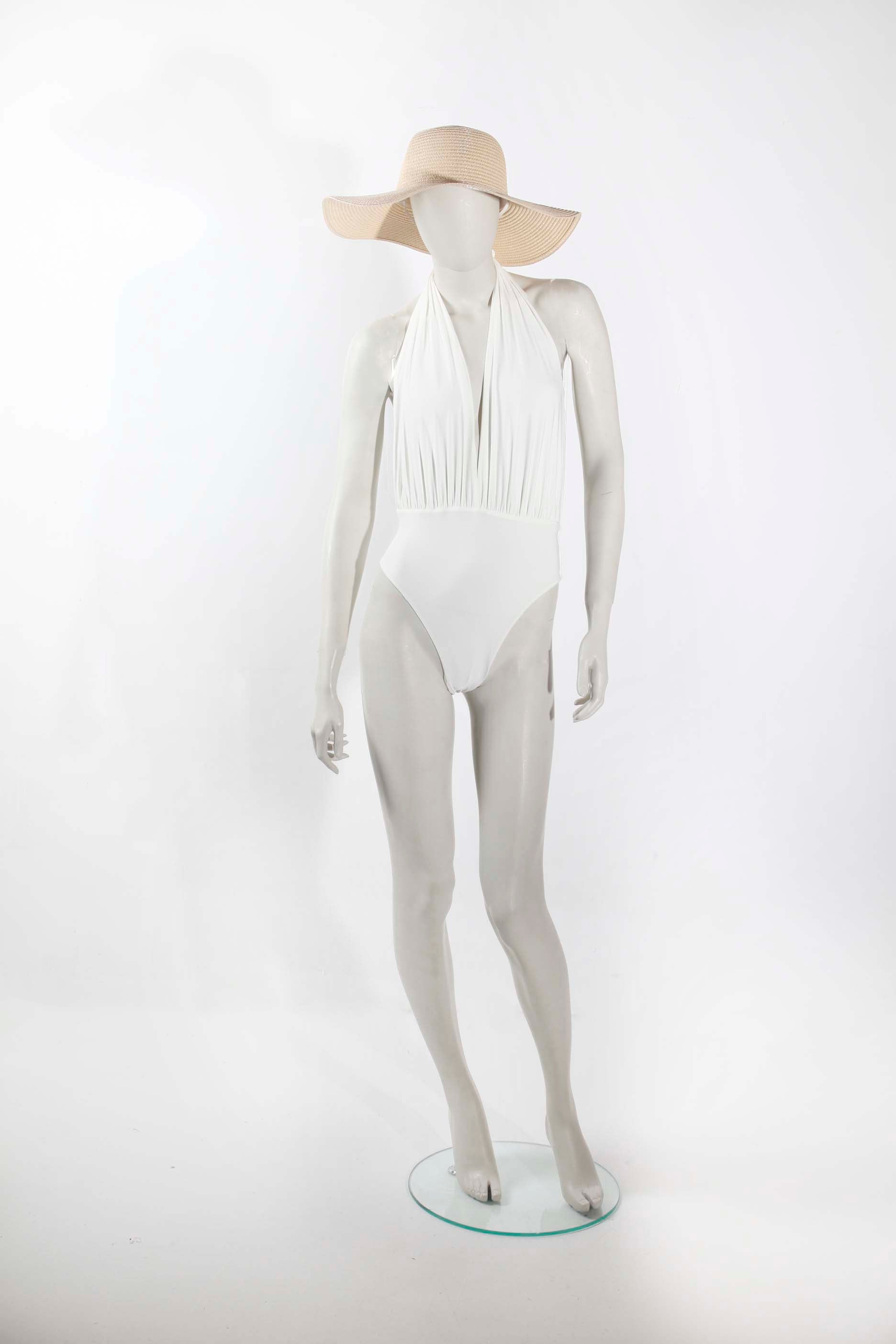 White Halterneck Swimsuit (Small)