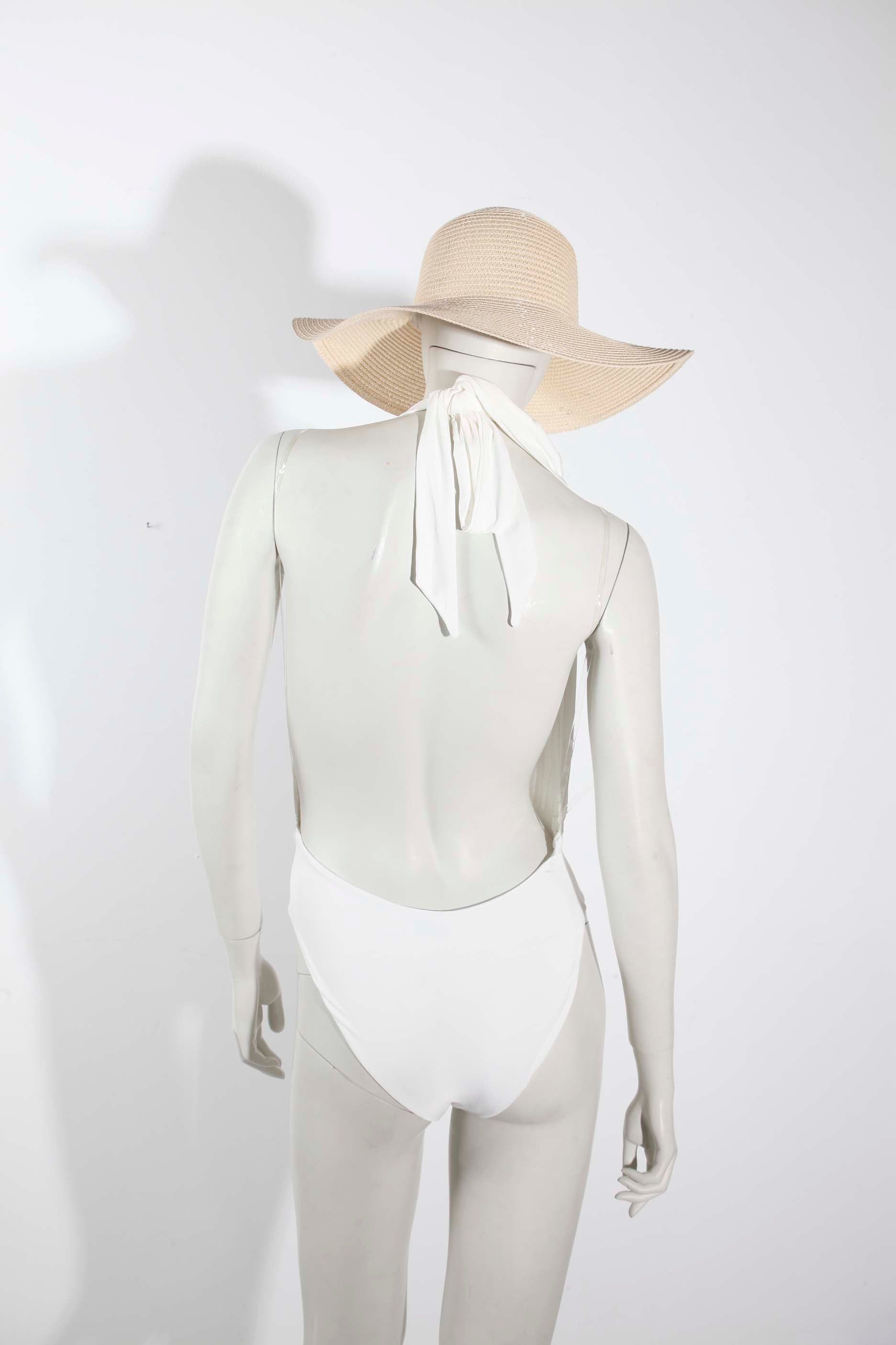 White Halterneck Swimsuit (Small)