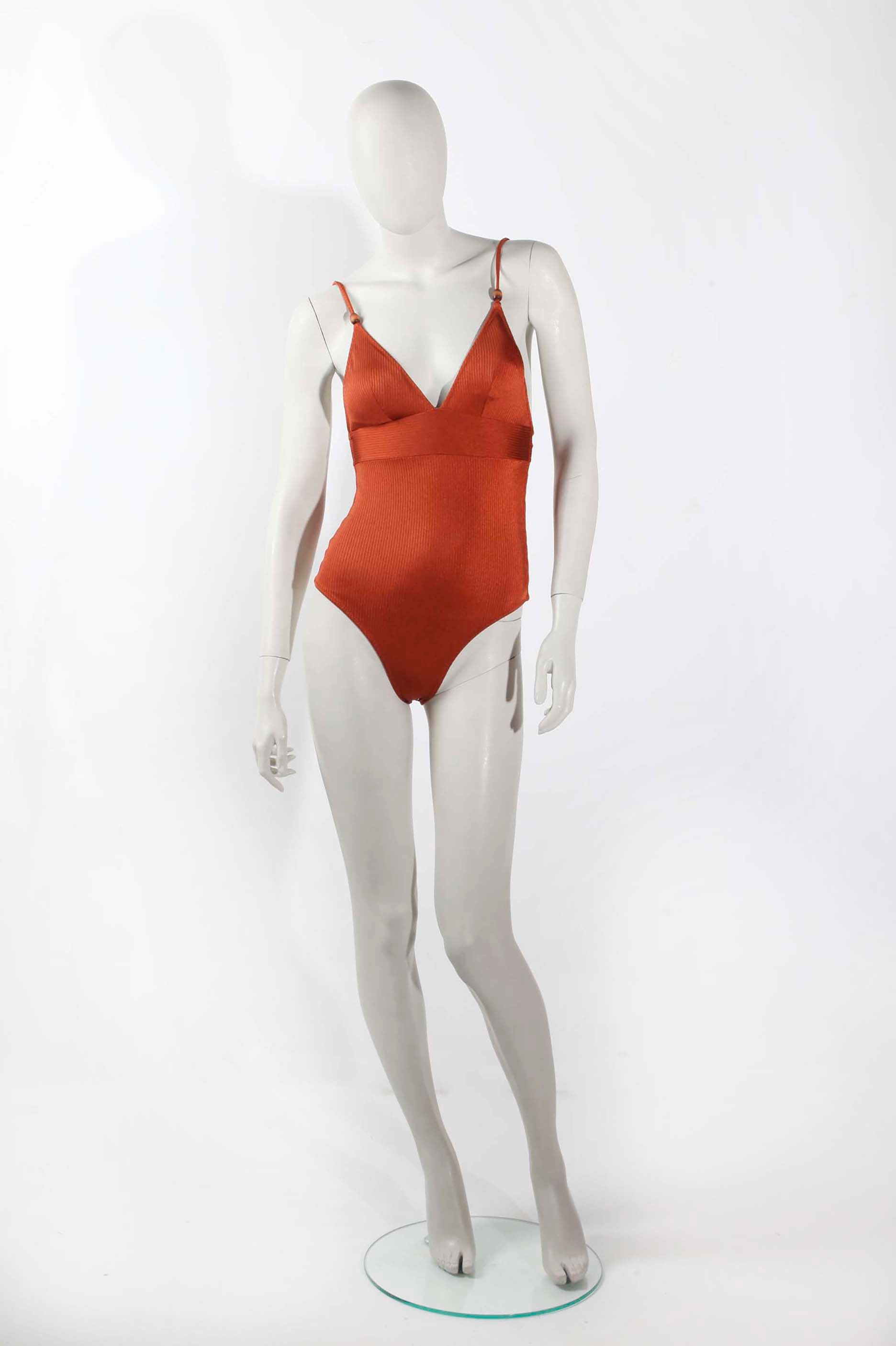 Bronze Textured Swimsuit (XSmall)