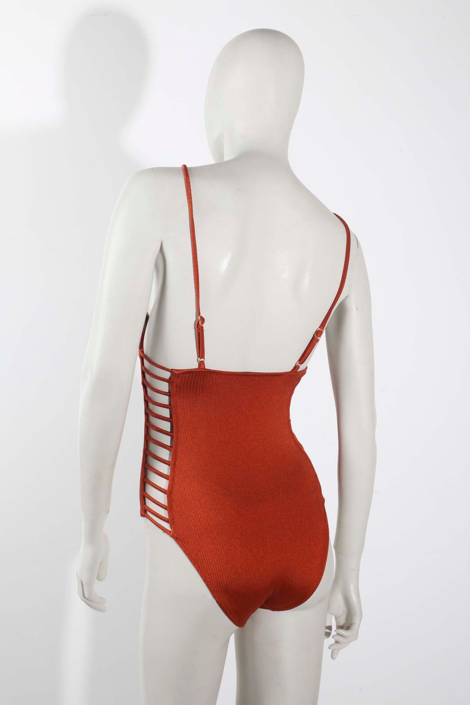 Bronze Textured Swimsuit (XSmall)