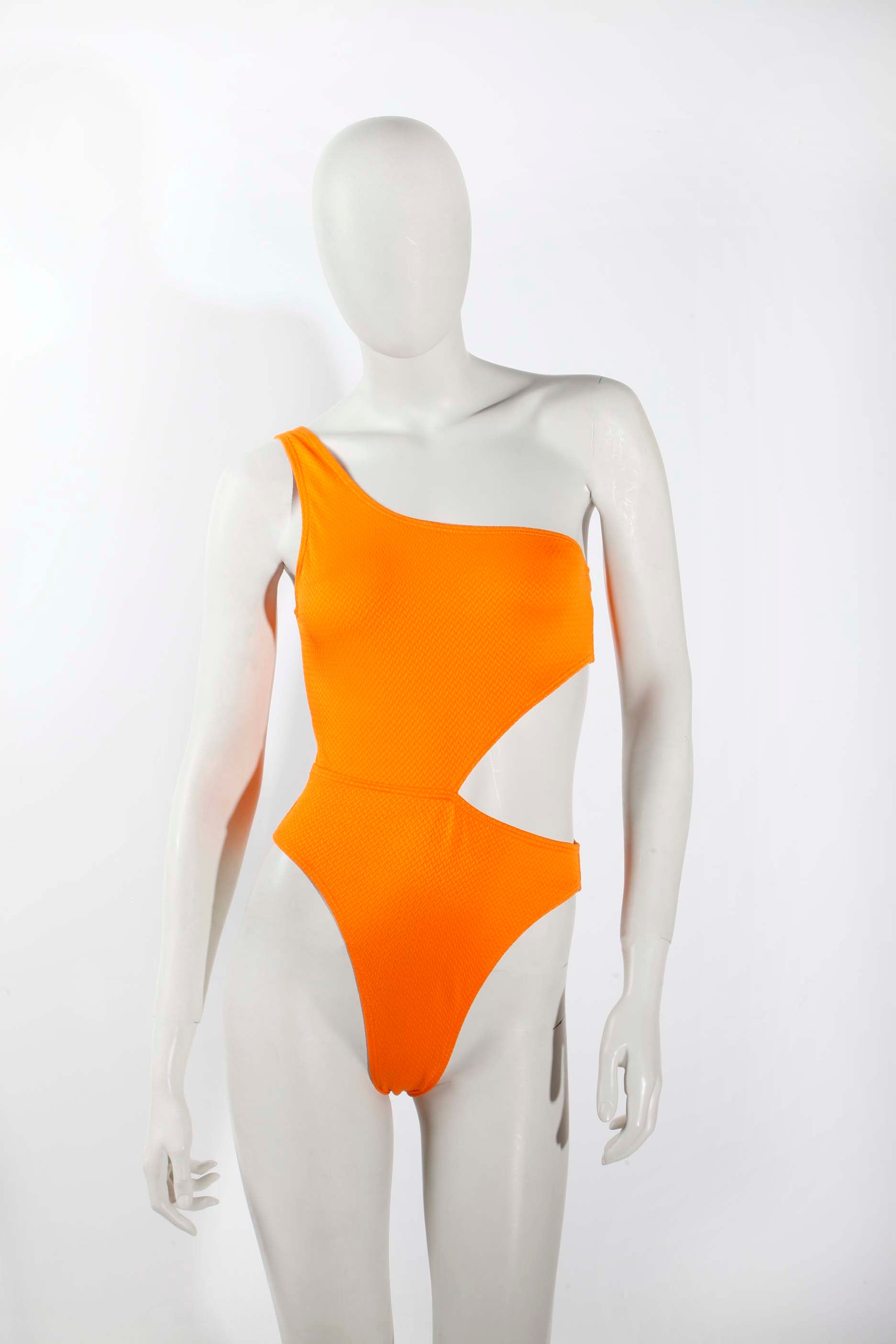 Orange Cut-Out Swimsuit (Medium)