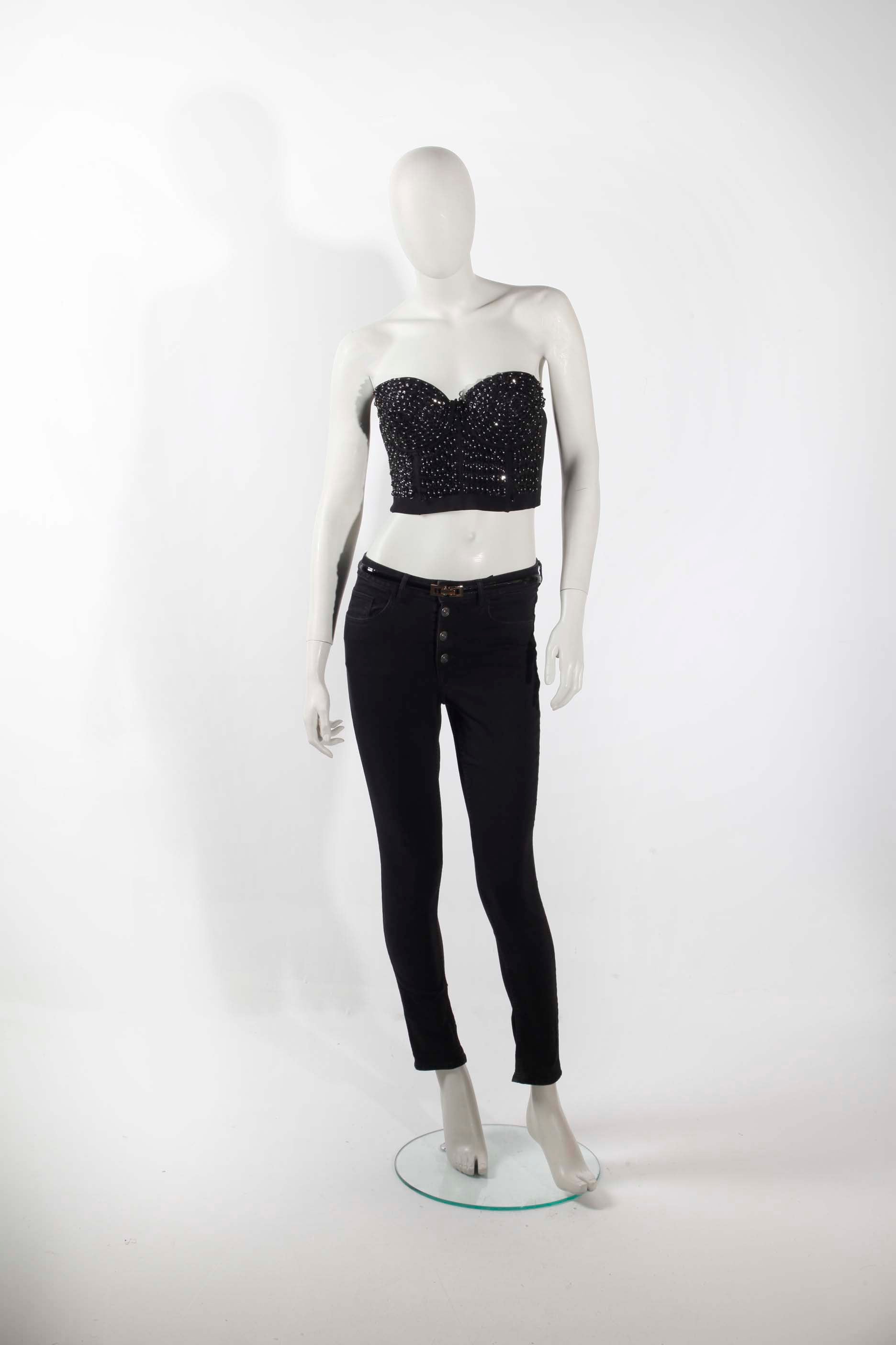 Black Beaded Bustier (Eu36-38)