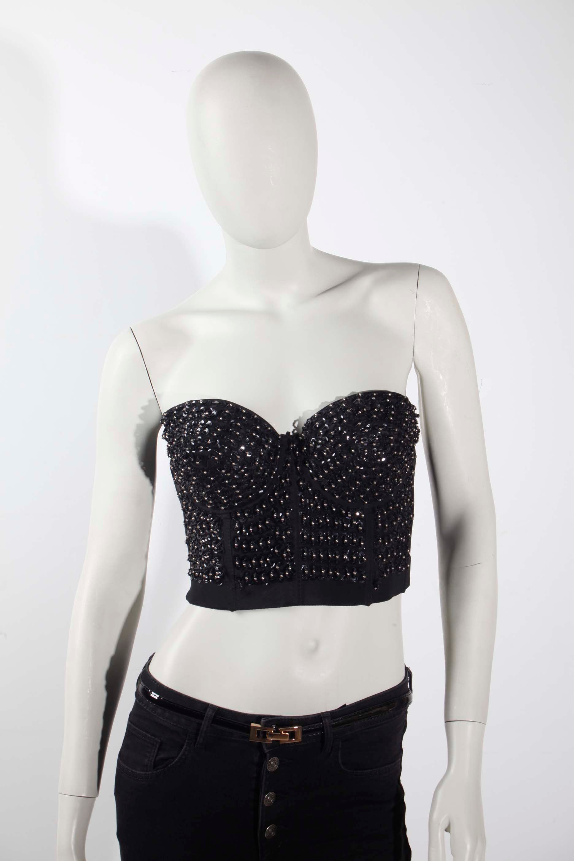 Black Beaded Bustier (Eu36-38)