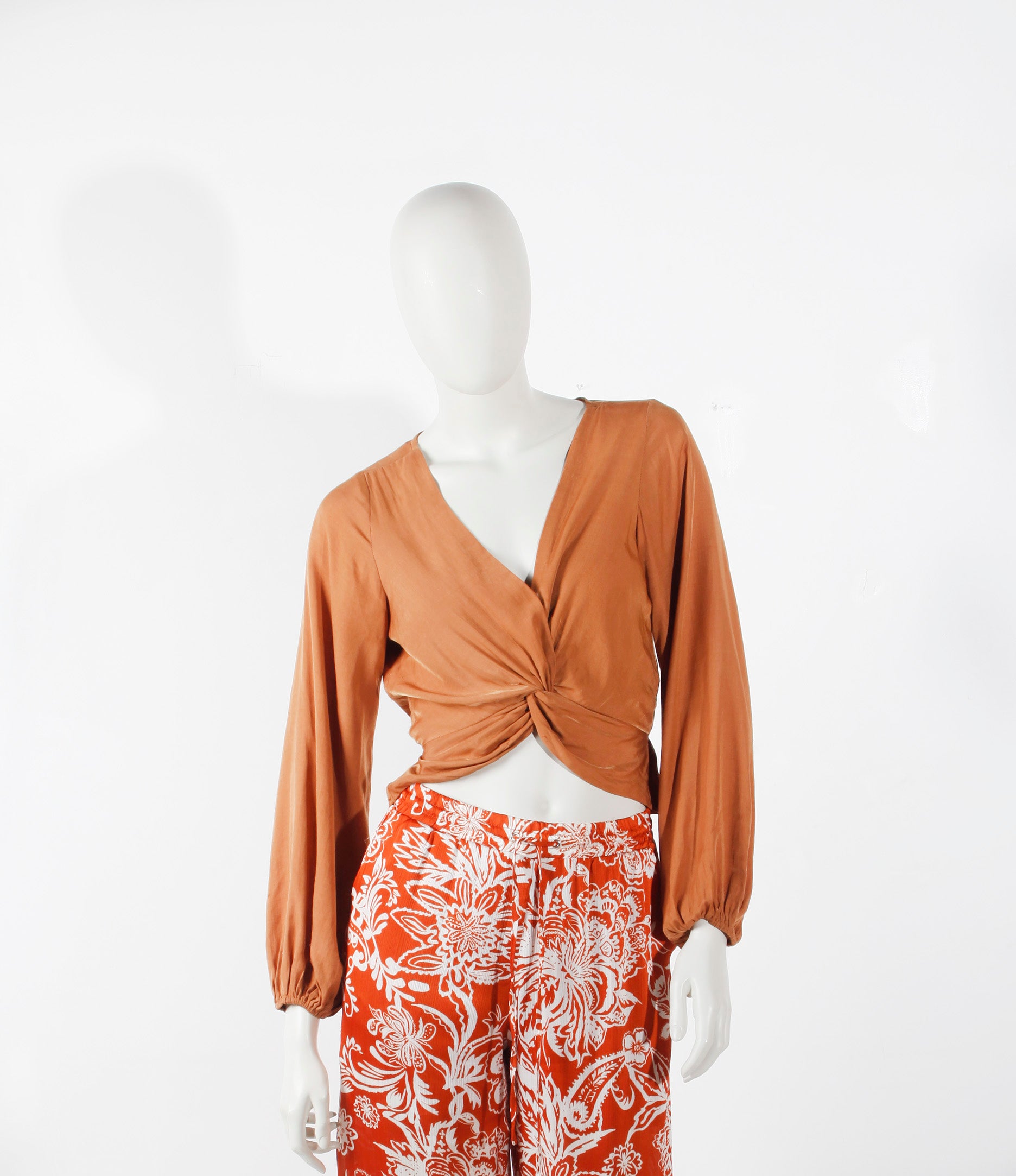 Brown Twist Top  (XSmall)