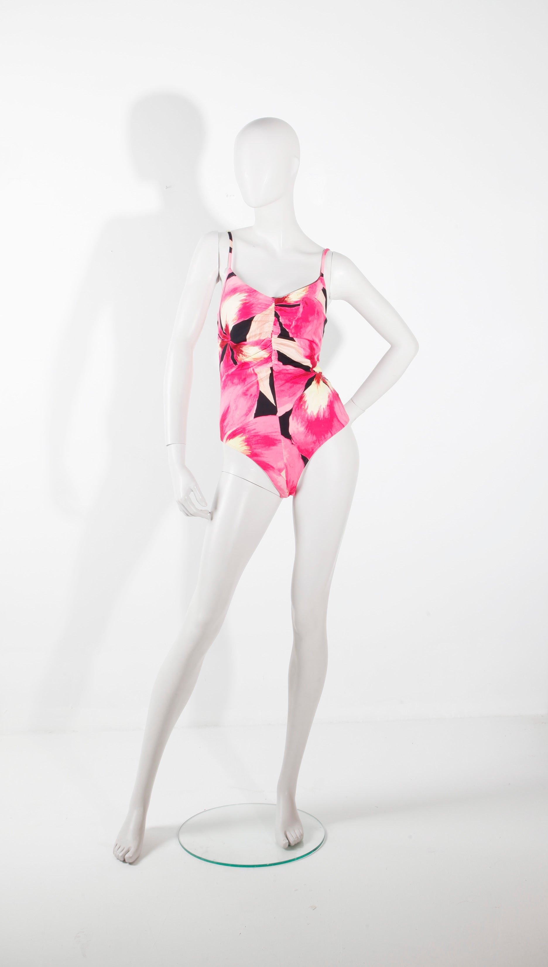 Pink Floral Bodysuit and skirt set (Medium)