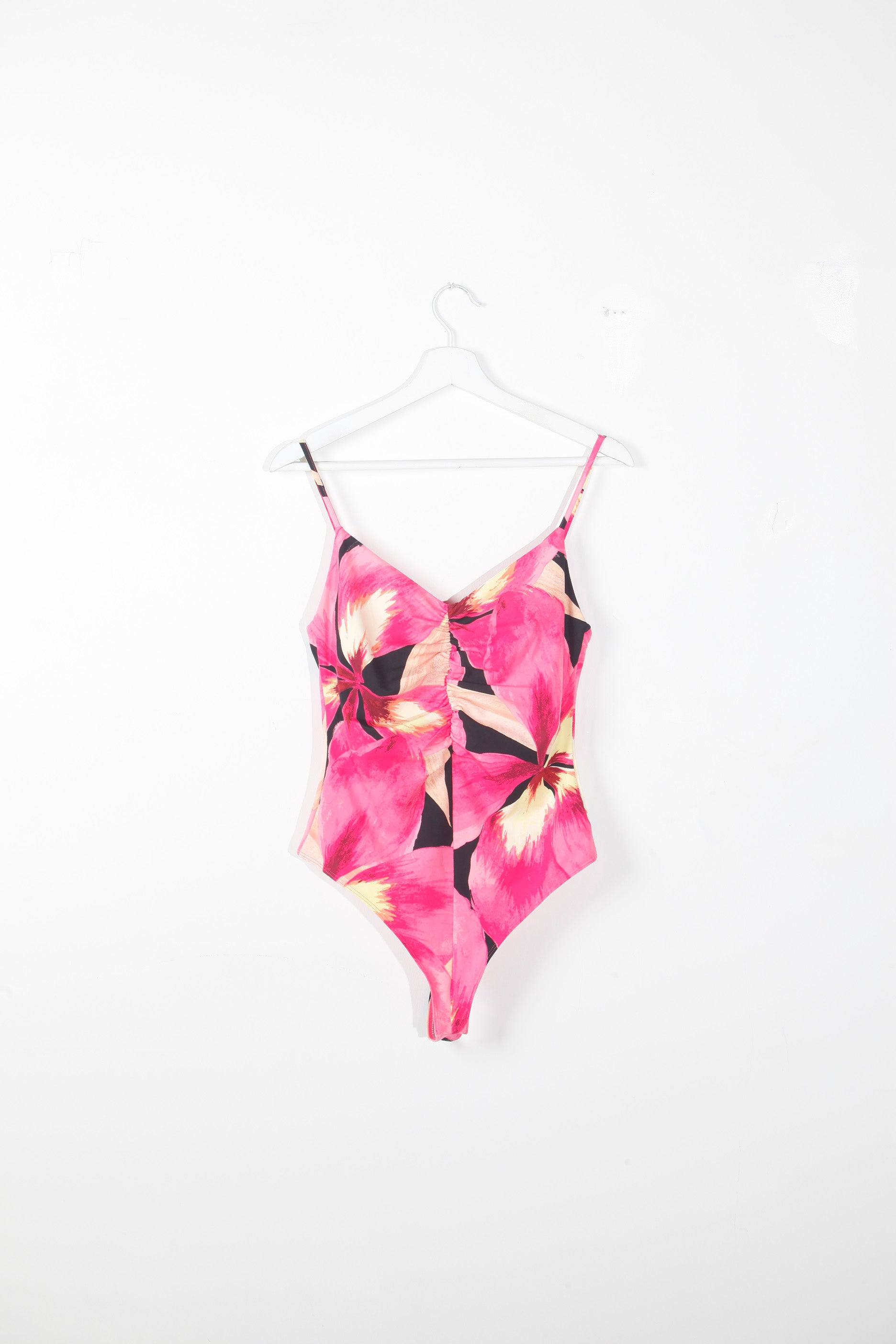 Pink Floral Bodysuit and skirt set (Medium)