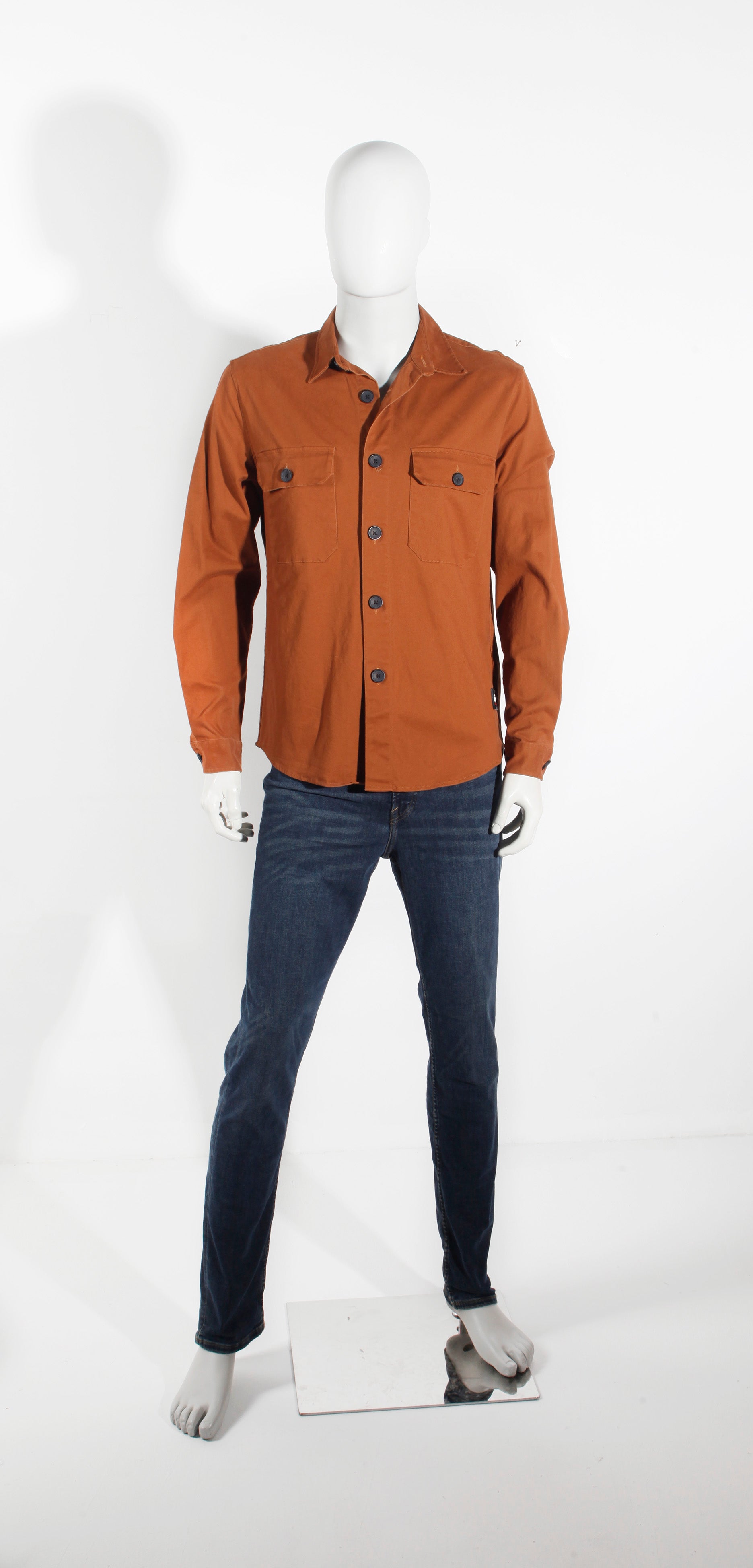 Men's Brown Shirt Jacket
