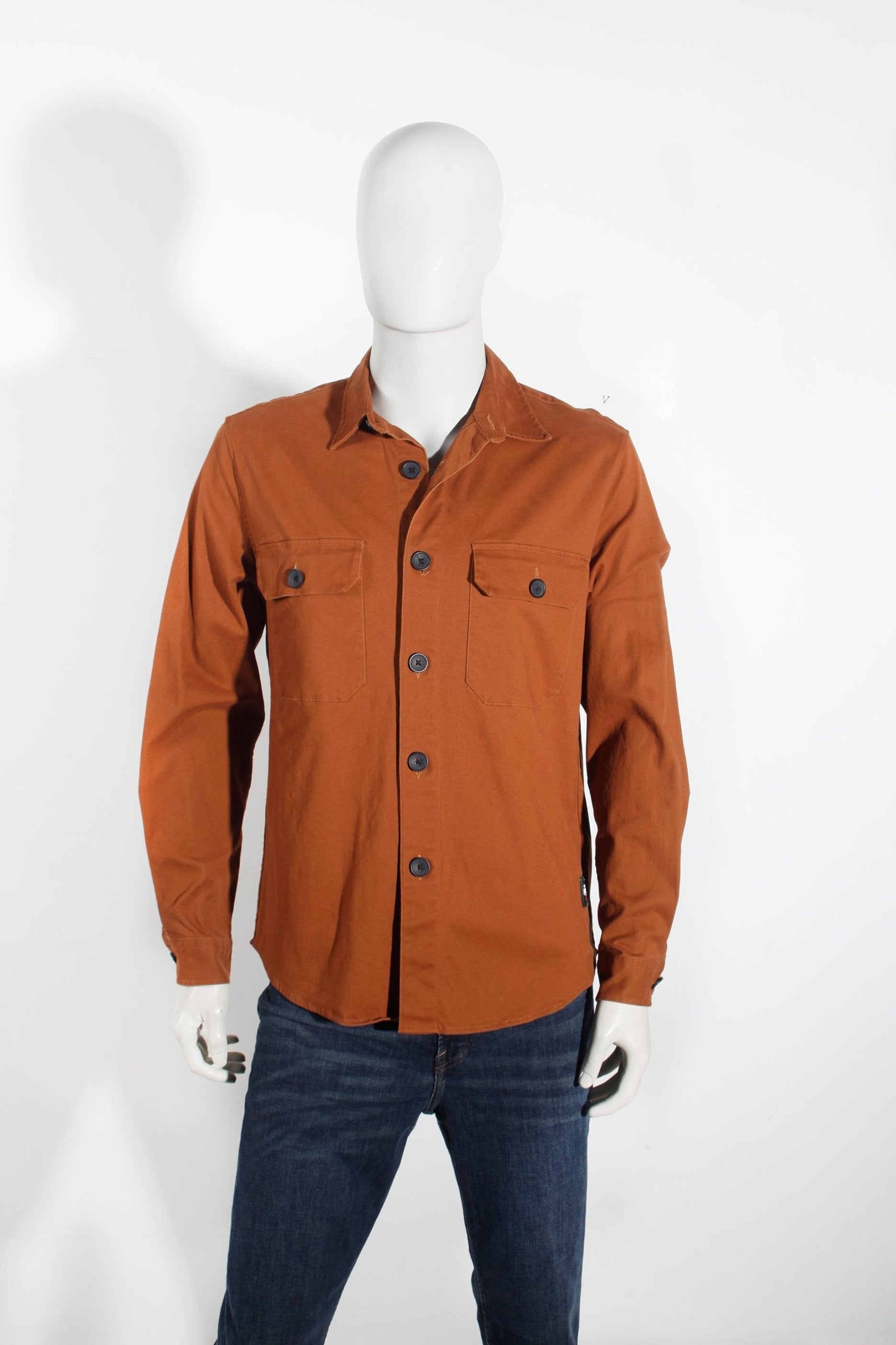 Men's Brown Shirt Jacket