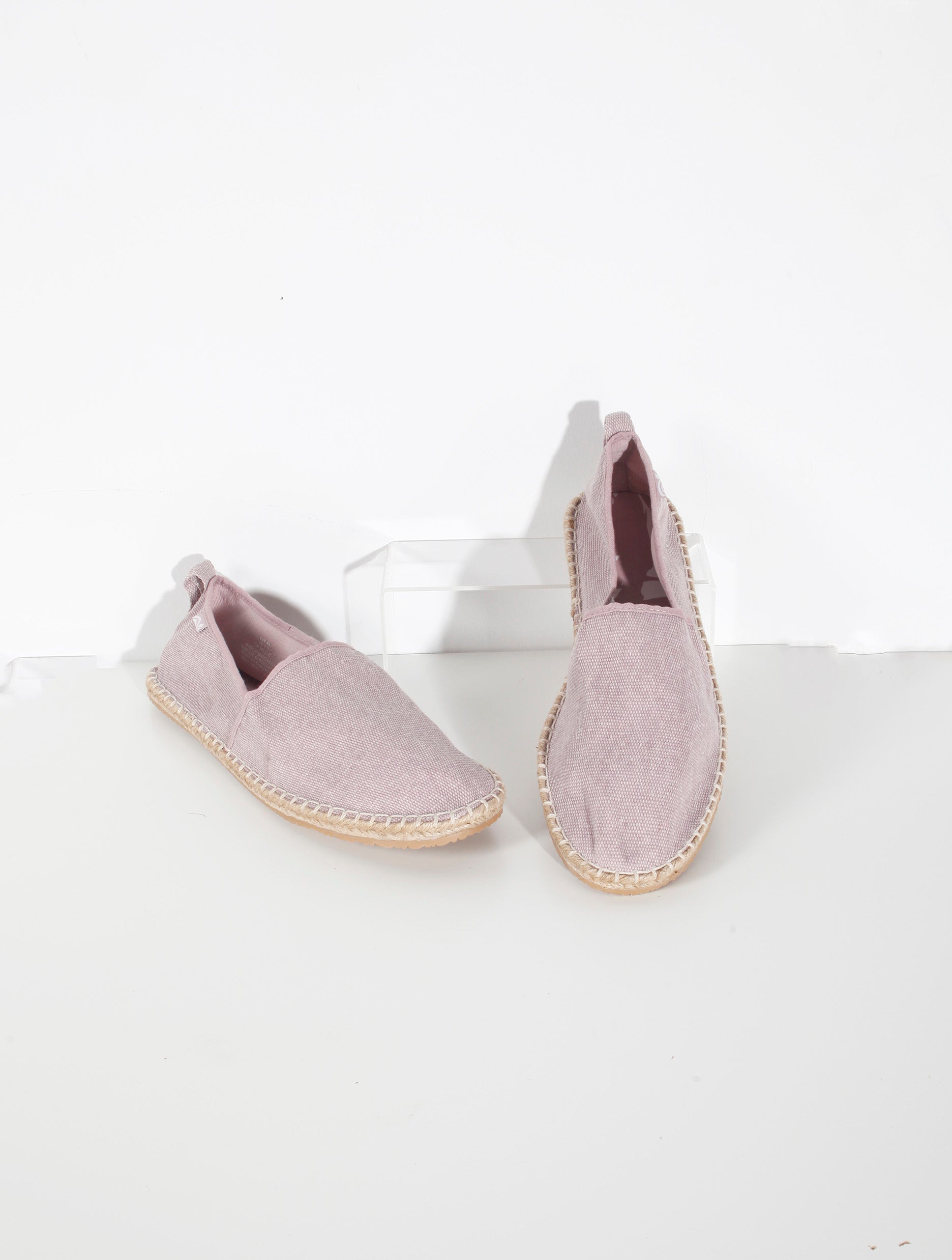 Mens Pink Canvas Espadrilles (Eu45)