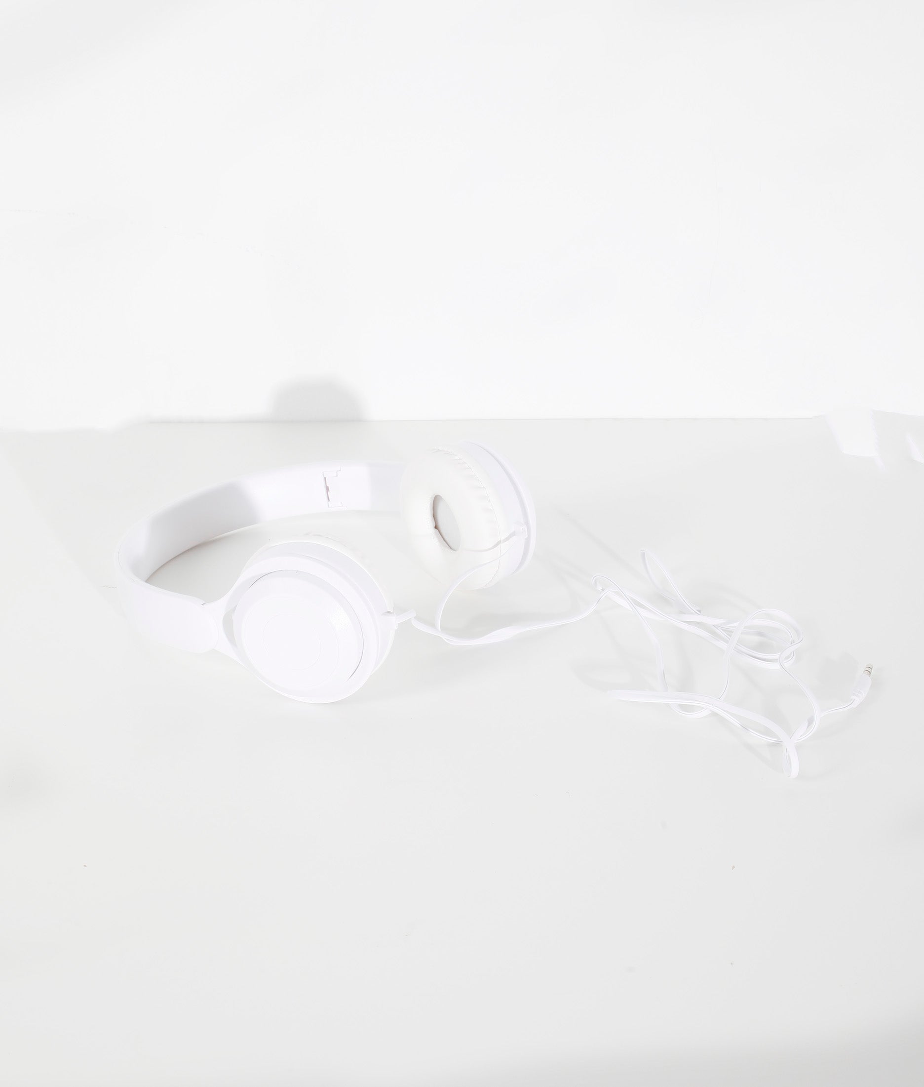 White Headphones with Wire