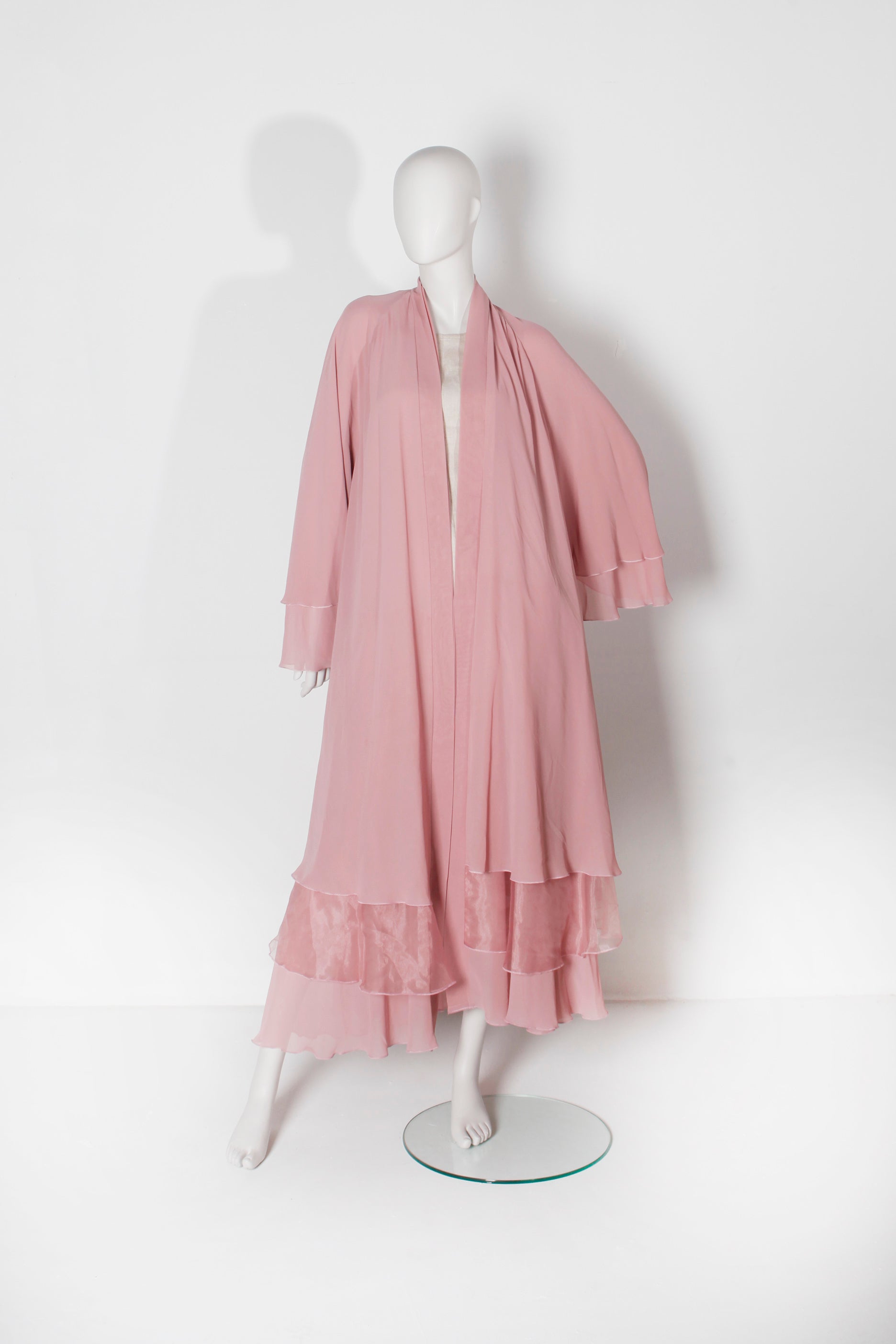 Layered Pink Abaya