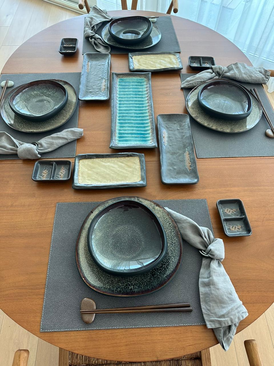 Japanese Style Dinner Plate Sushi Set