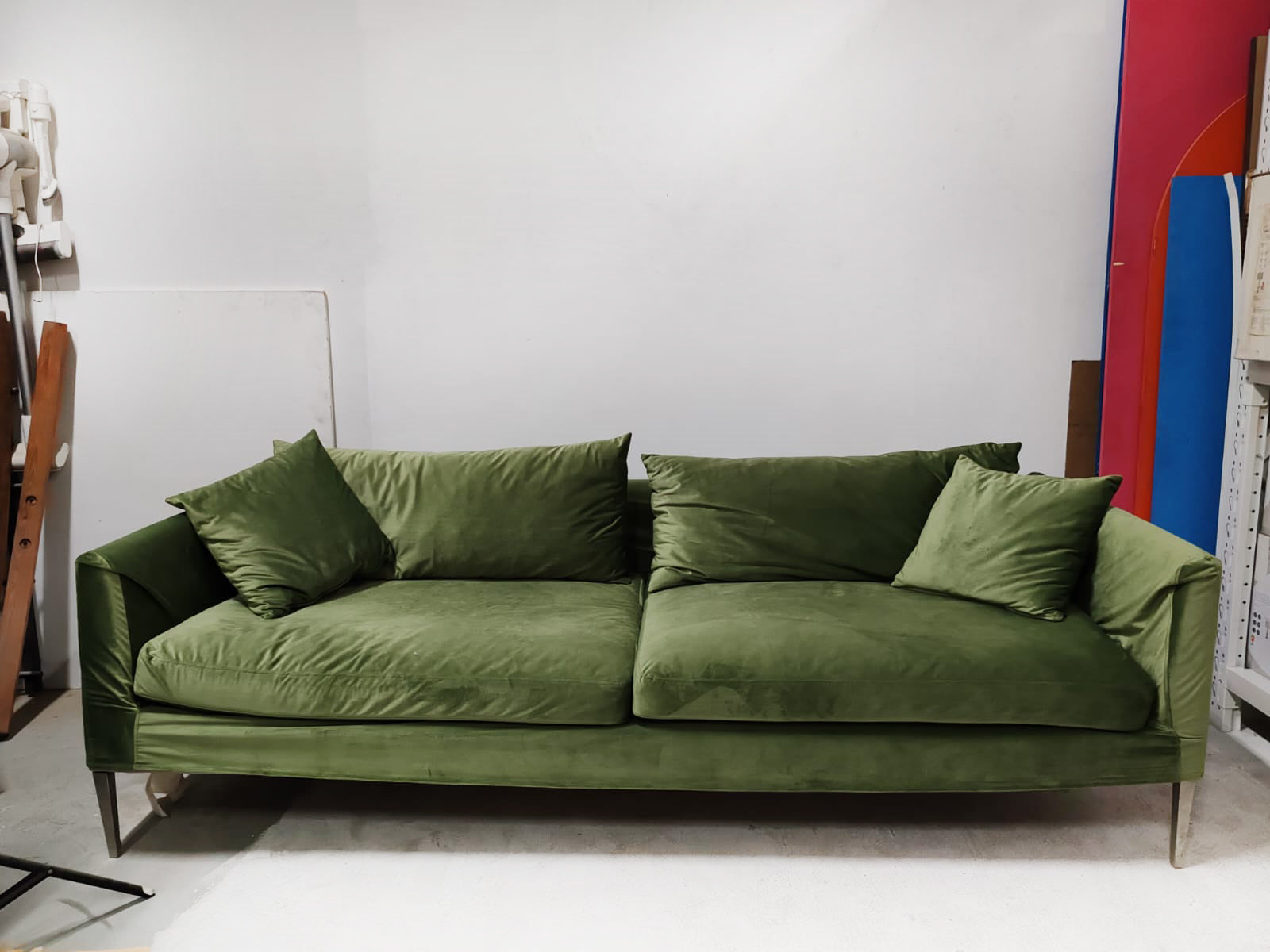 Green Velvet Sofa