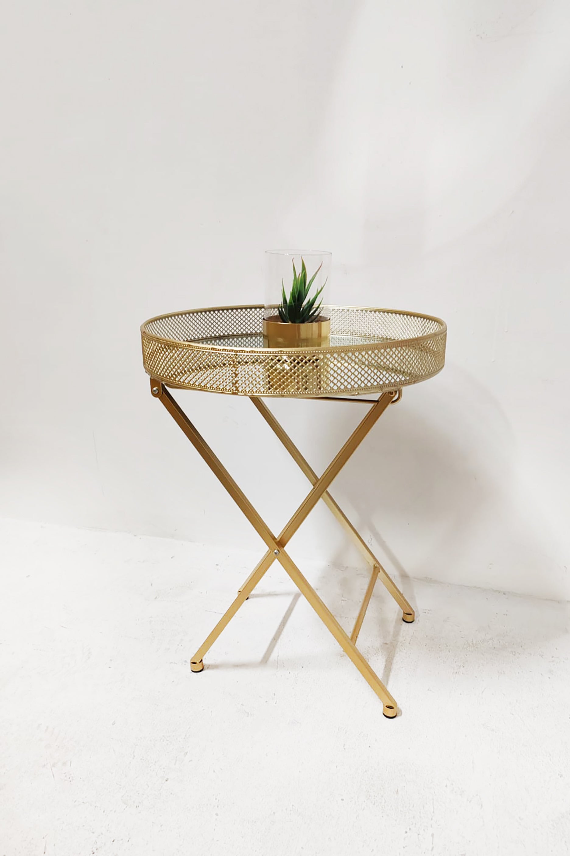 Mirrored Side Table (2 pieces available)