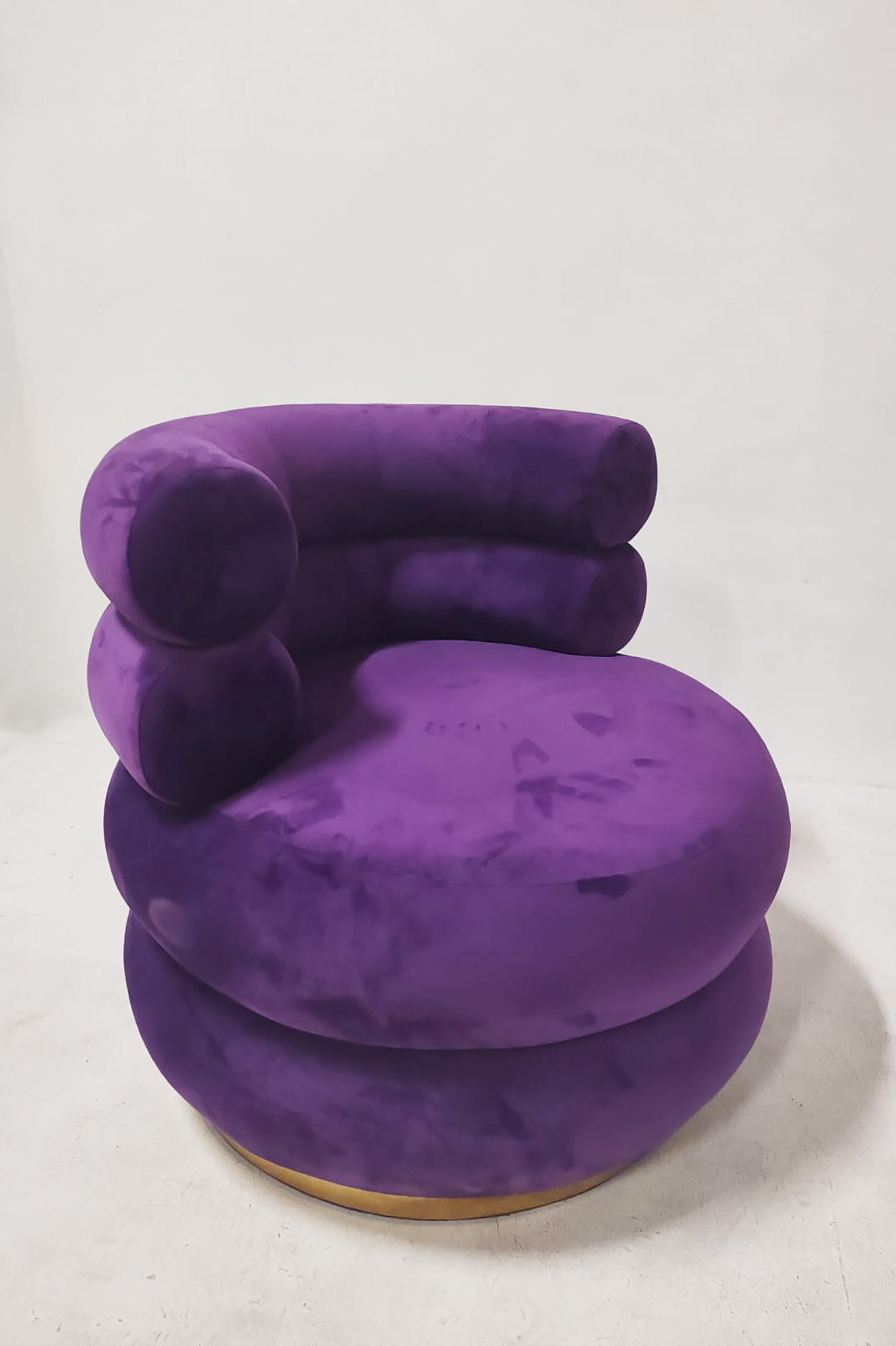 Purple Velvet Accent Chair (2 pieces available)