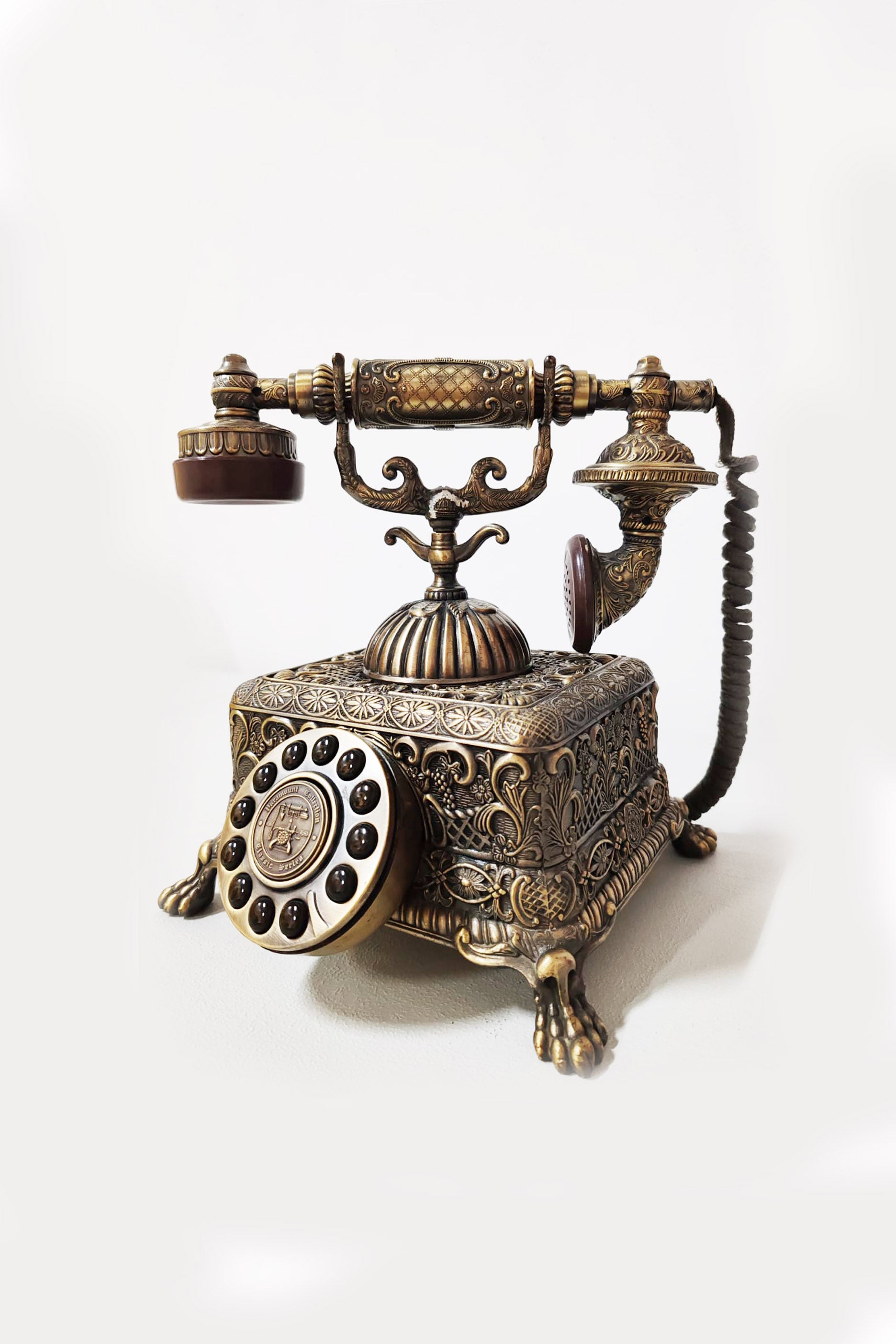 Decorated Antique Telephone