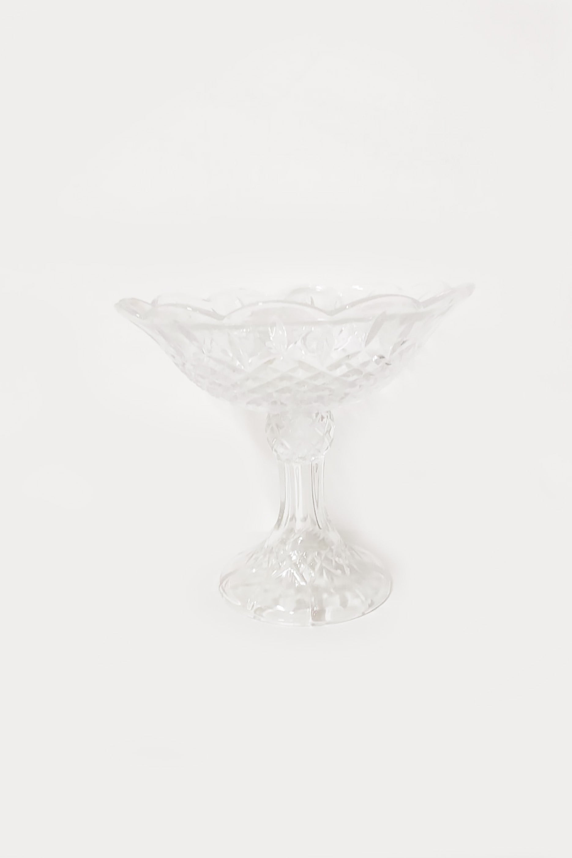 Clear Glass Fruit Stand Vase (27cm)