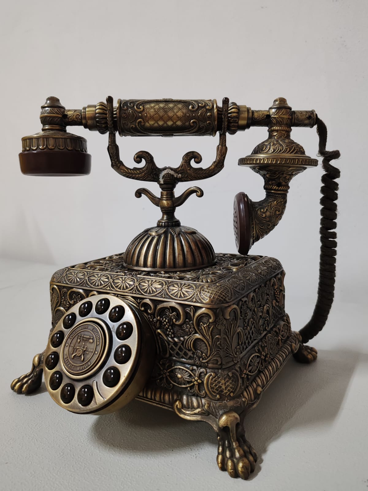 Decorated Antique Telephone