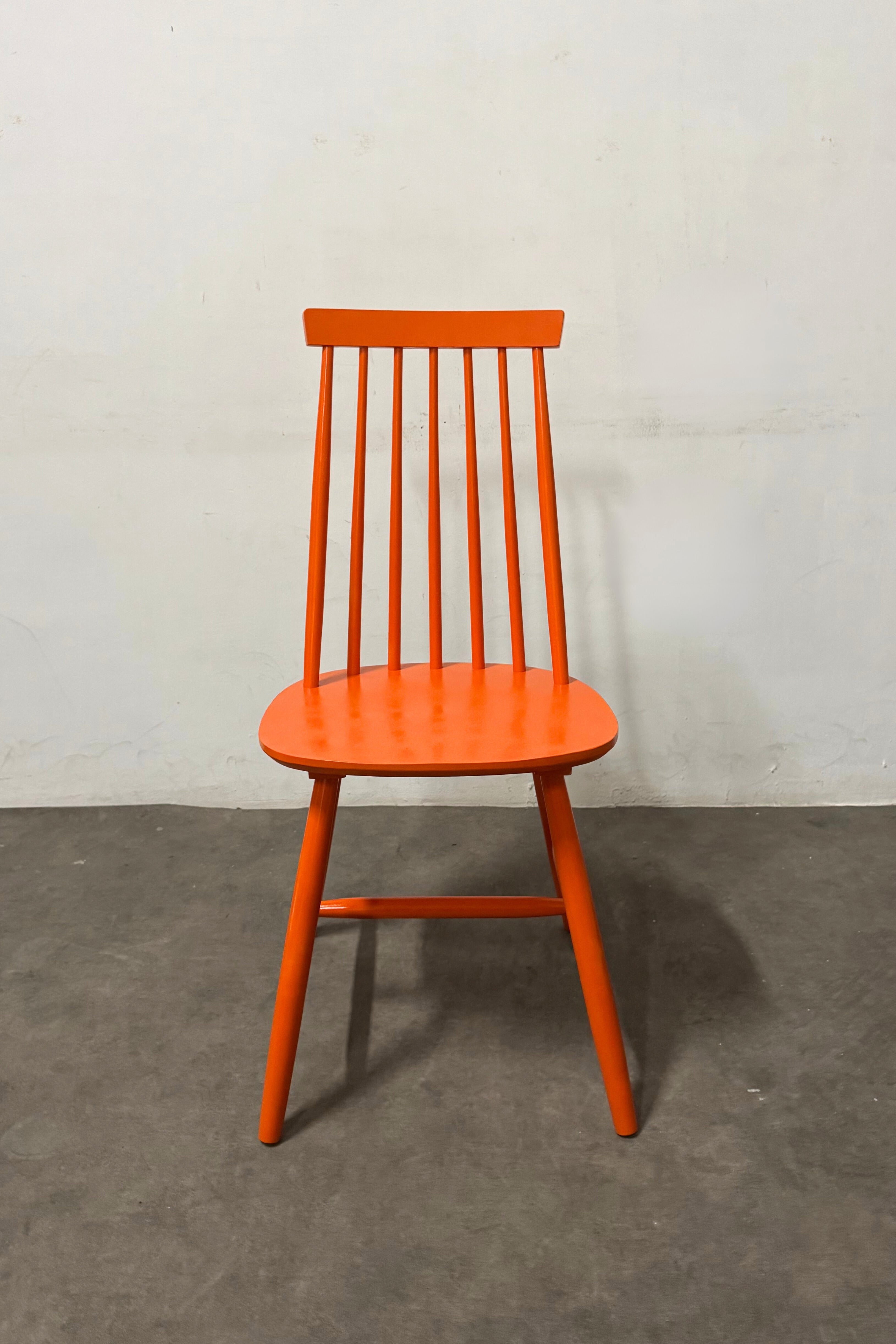 Orange Wooden Chair