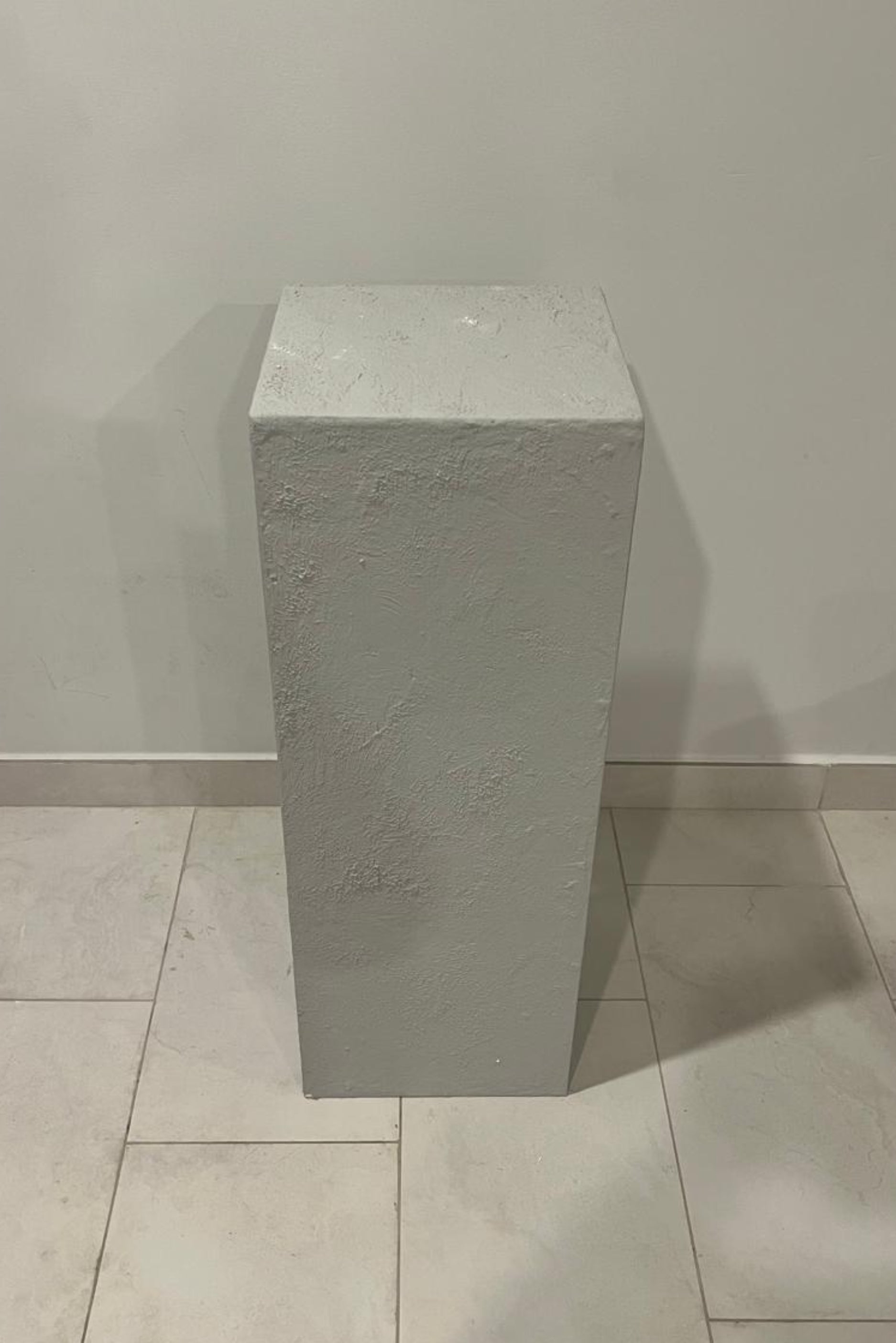 Grey concrete plinth large