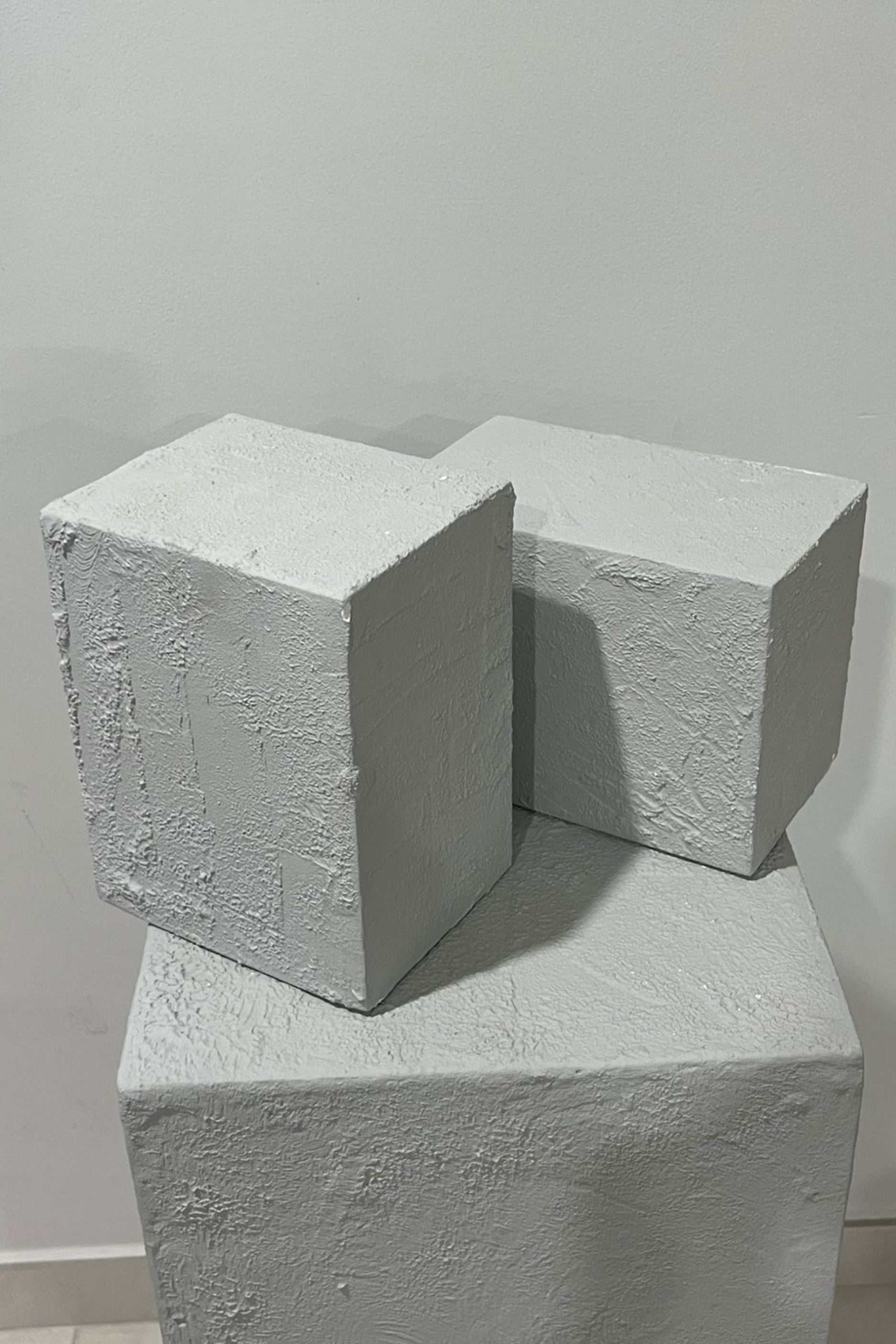 small concrete plinths