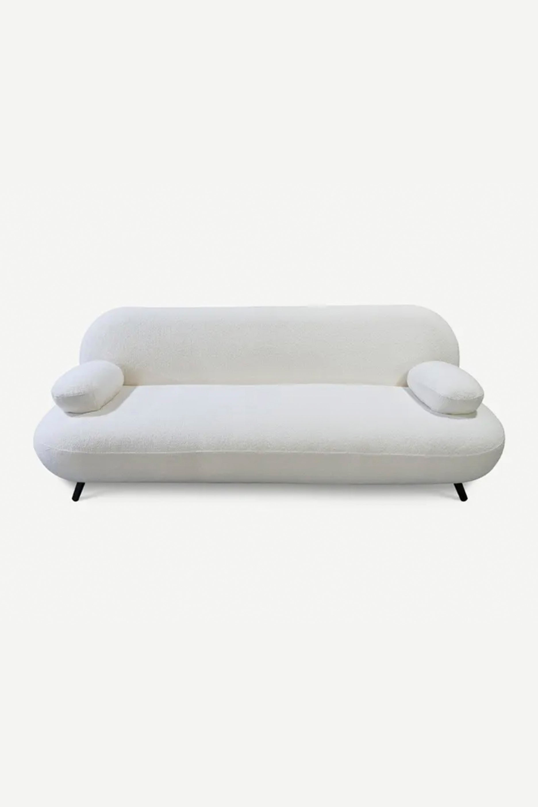 Small White Modern Sofa (220L X 89W X 80H)
