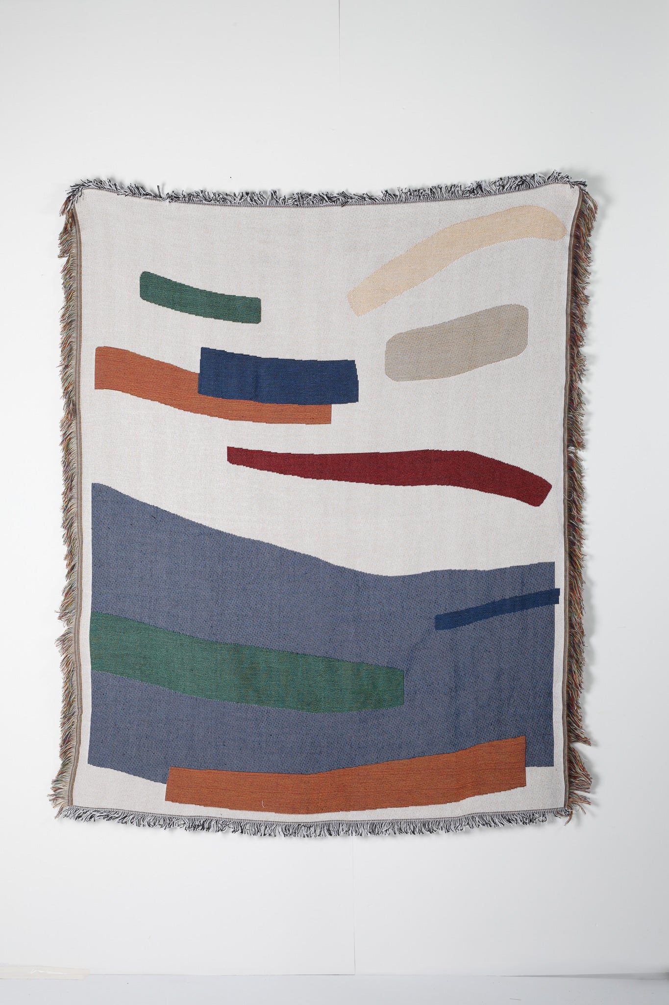 Abstract Design Knitted Throw Blanket