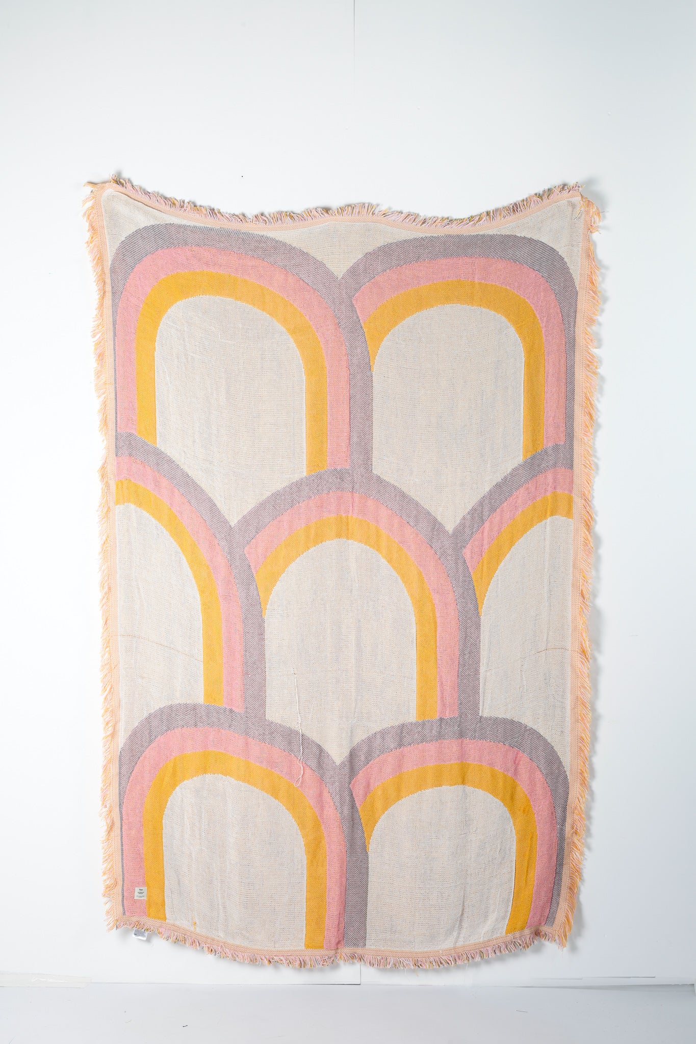 Abstract Pastel Coloured Throw Blanket