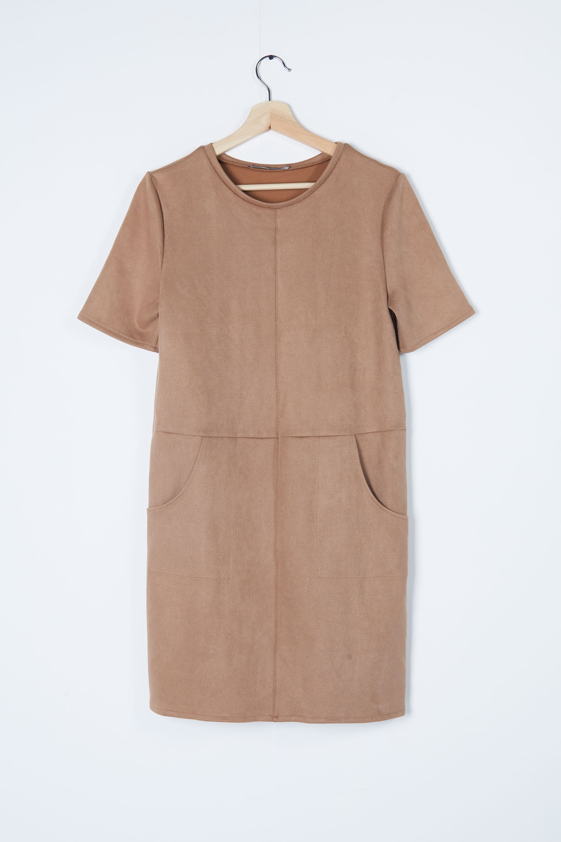 Beige Shift Dress