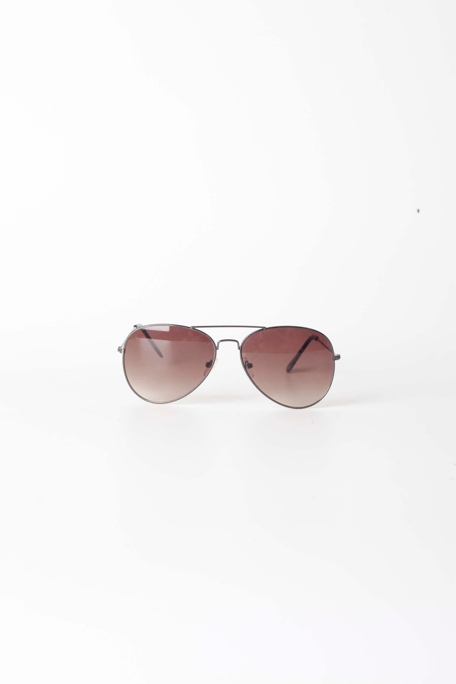 Black Aviator Tinted Sunglasses