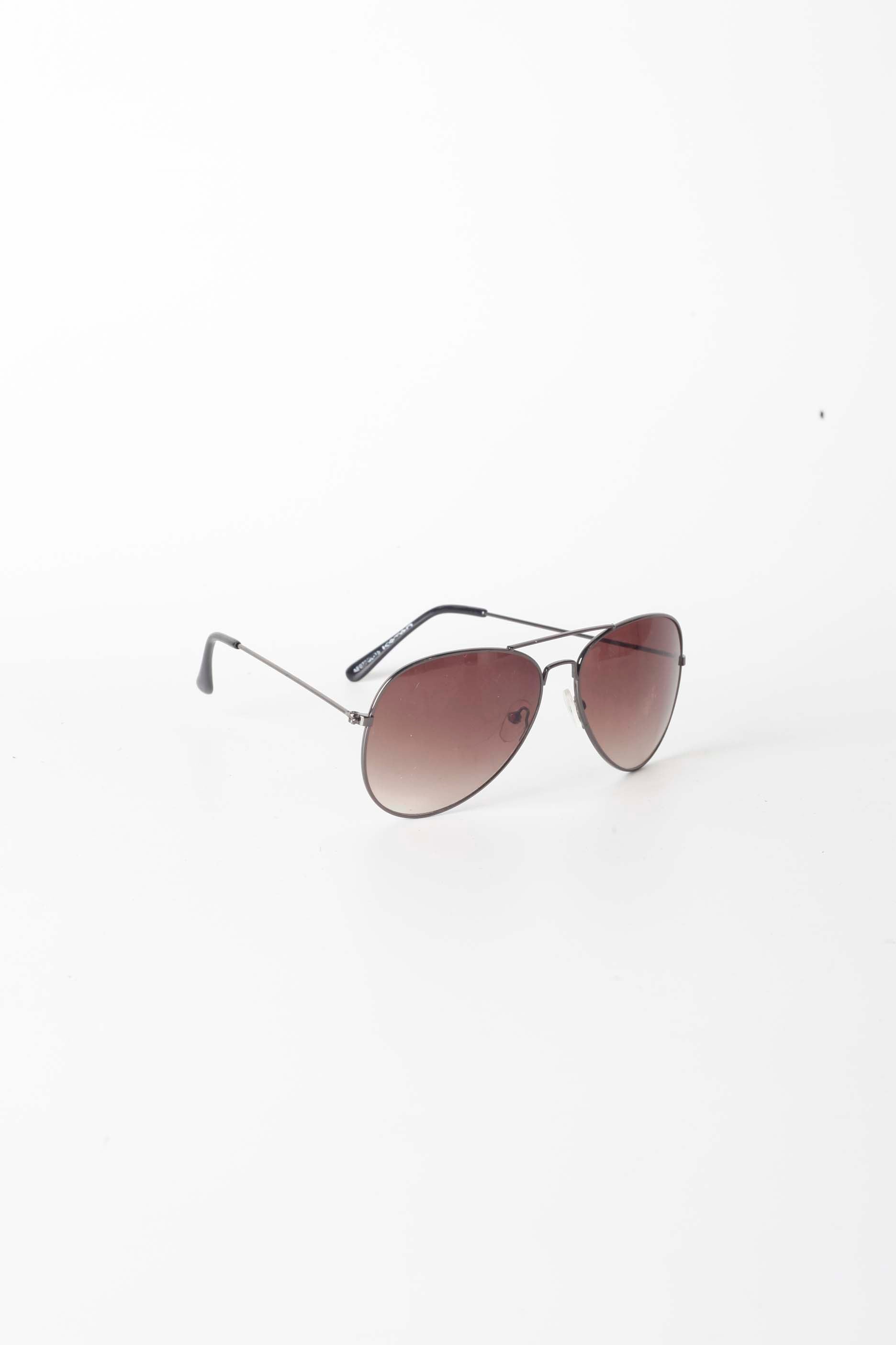 Black Aviator Tinted Sunglasses