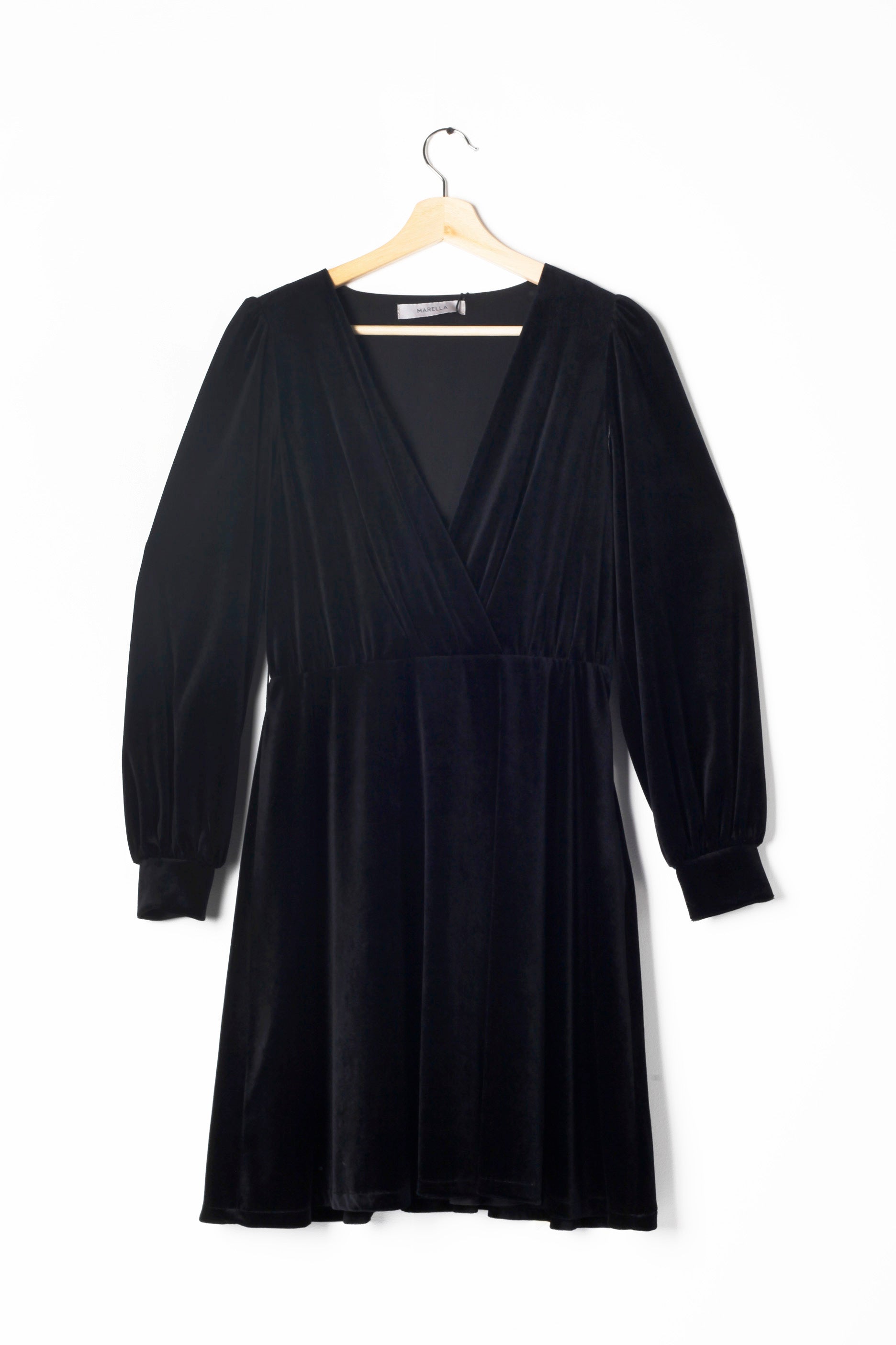 Black Velvet Marella Short Dress (small)