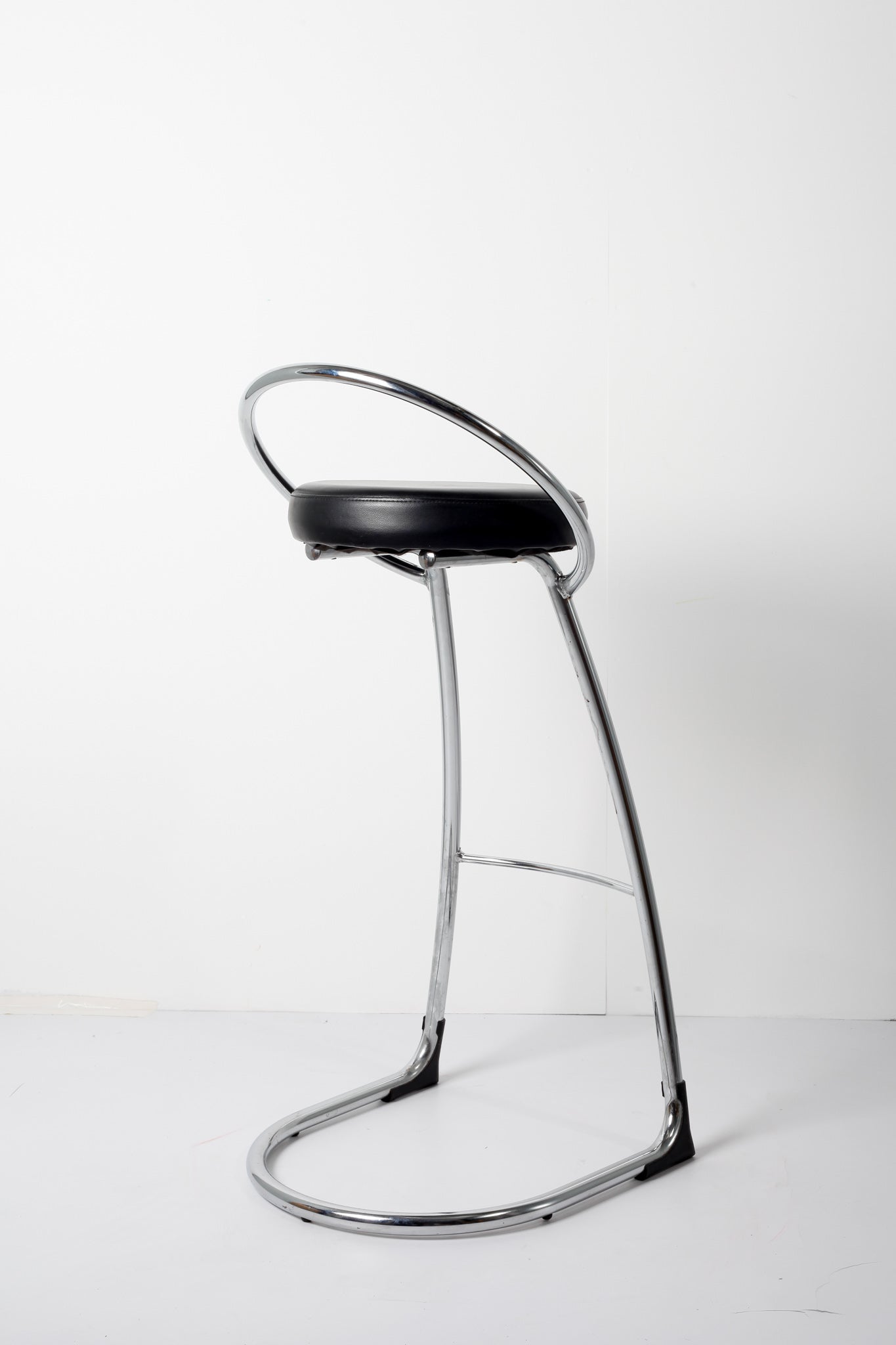 Black & Chrome Bar Stool