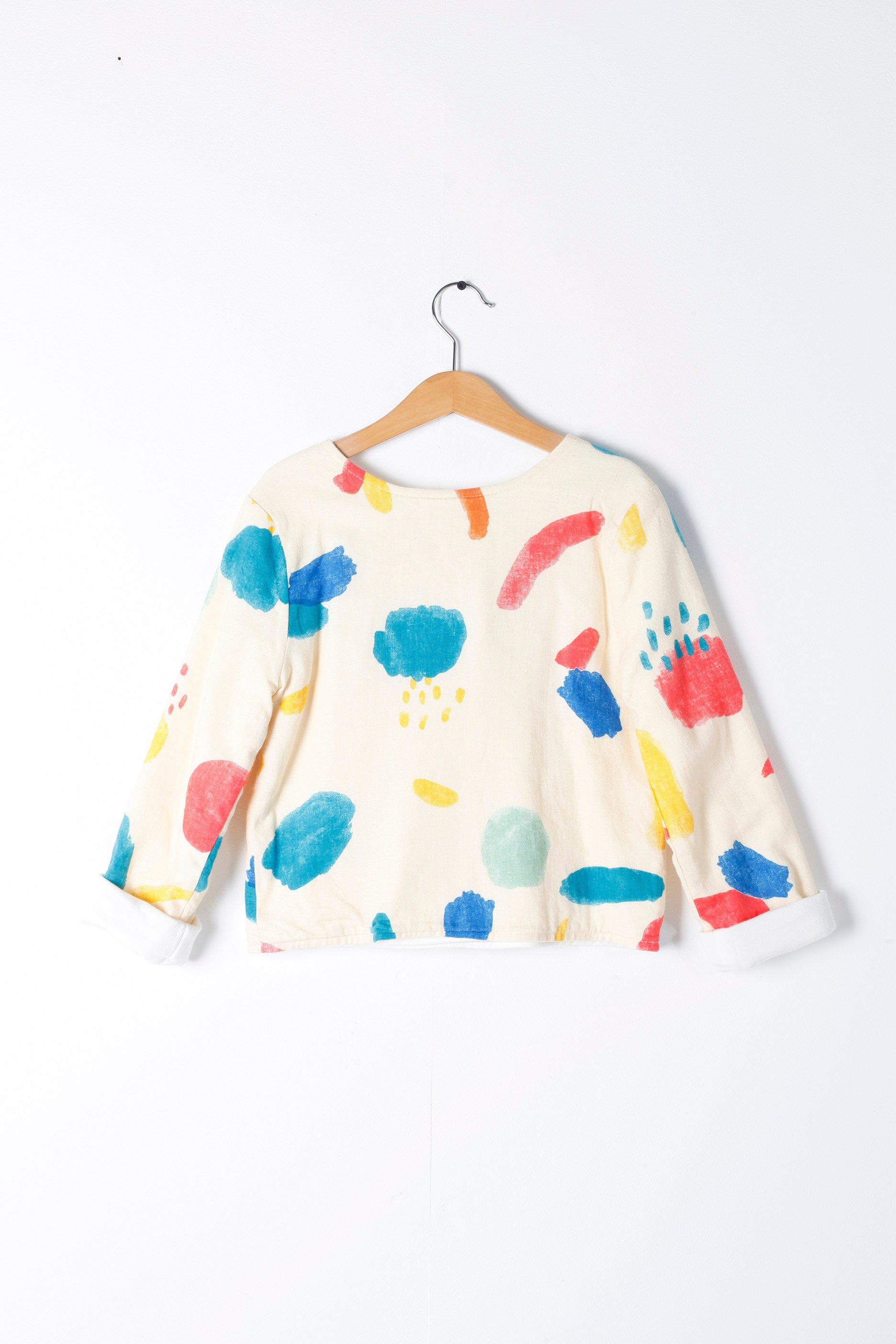 Girls Artsy Printed Coat