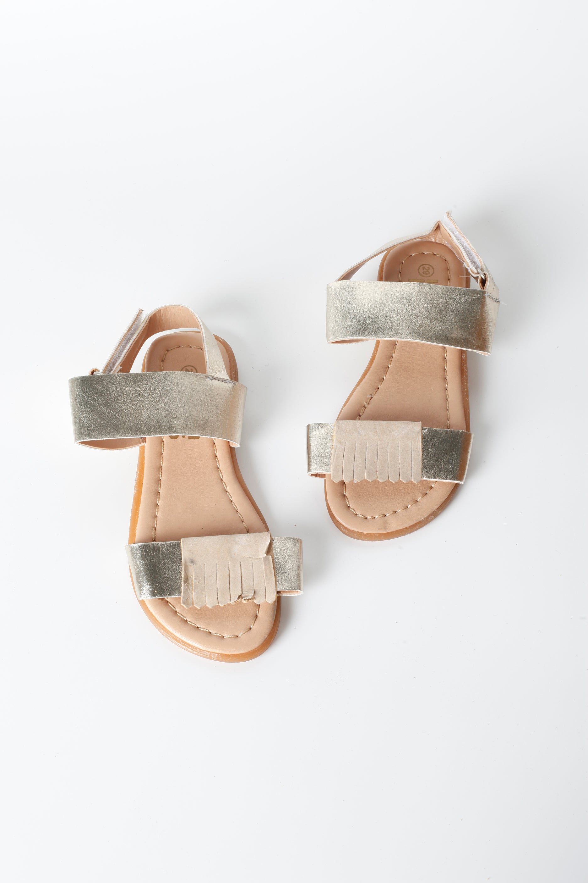 Girls Gold Sandals
