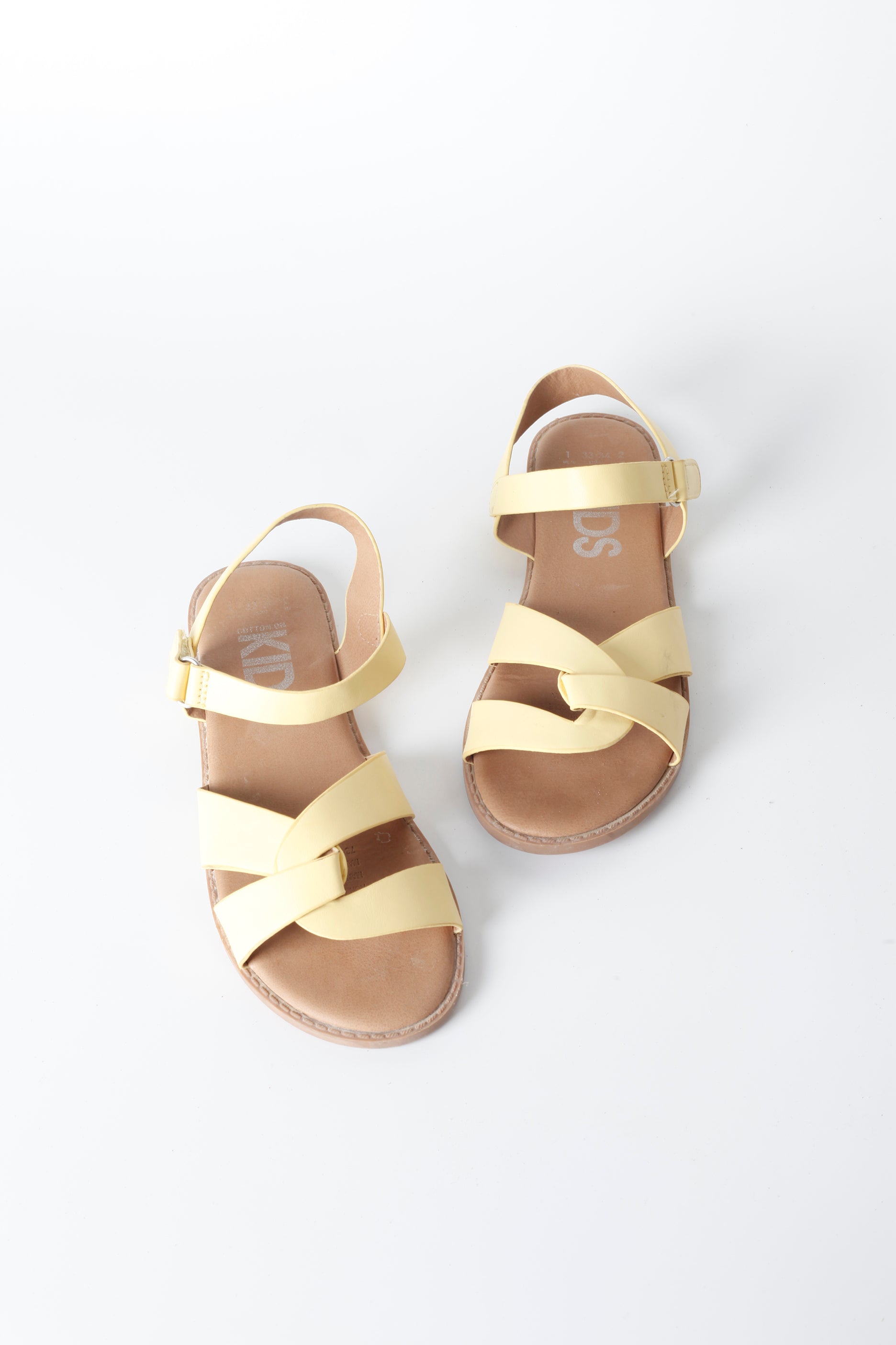 Girls Pale Yellow Sandal