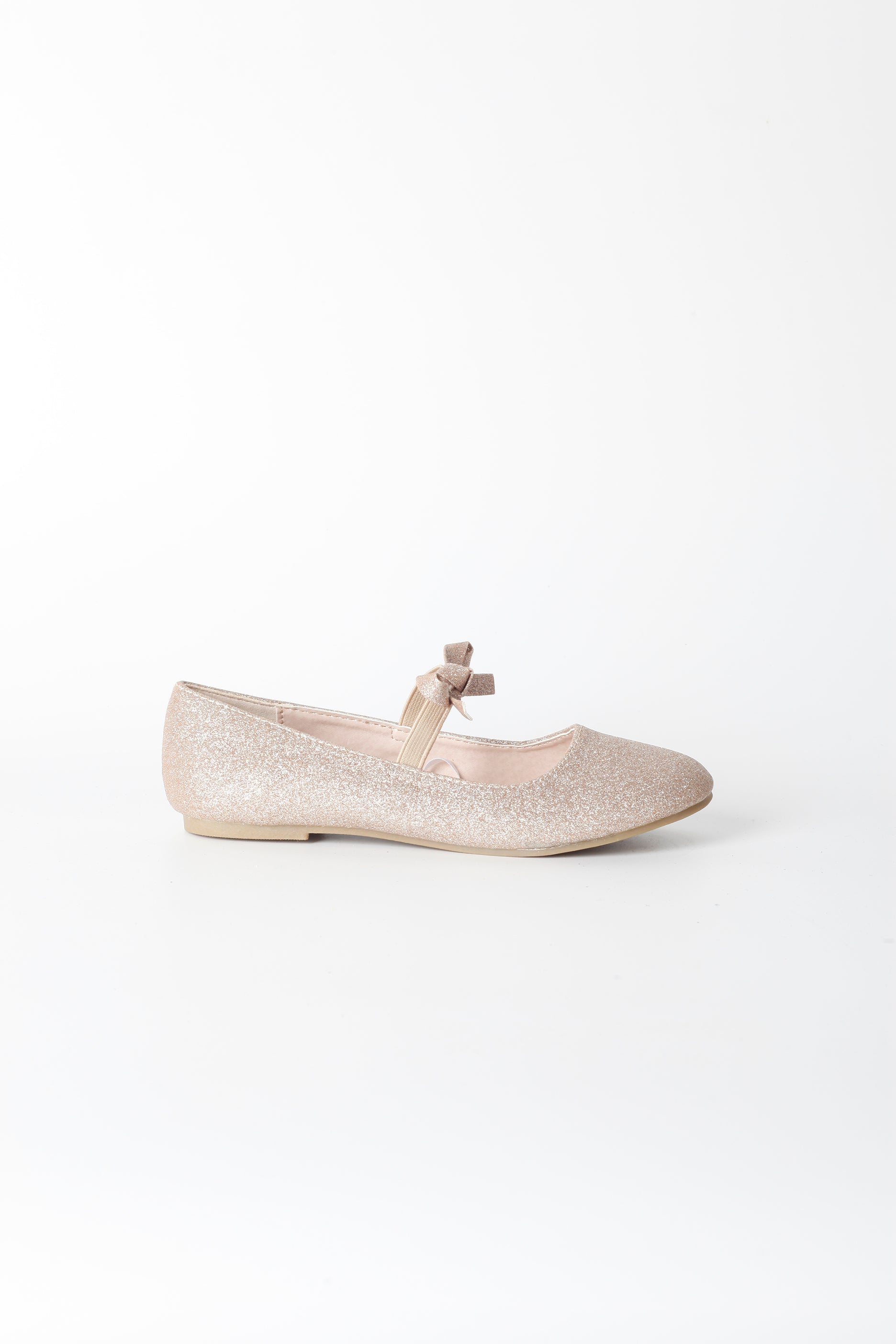Girls Pink Sparkly Ballerina Pump
