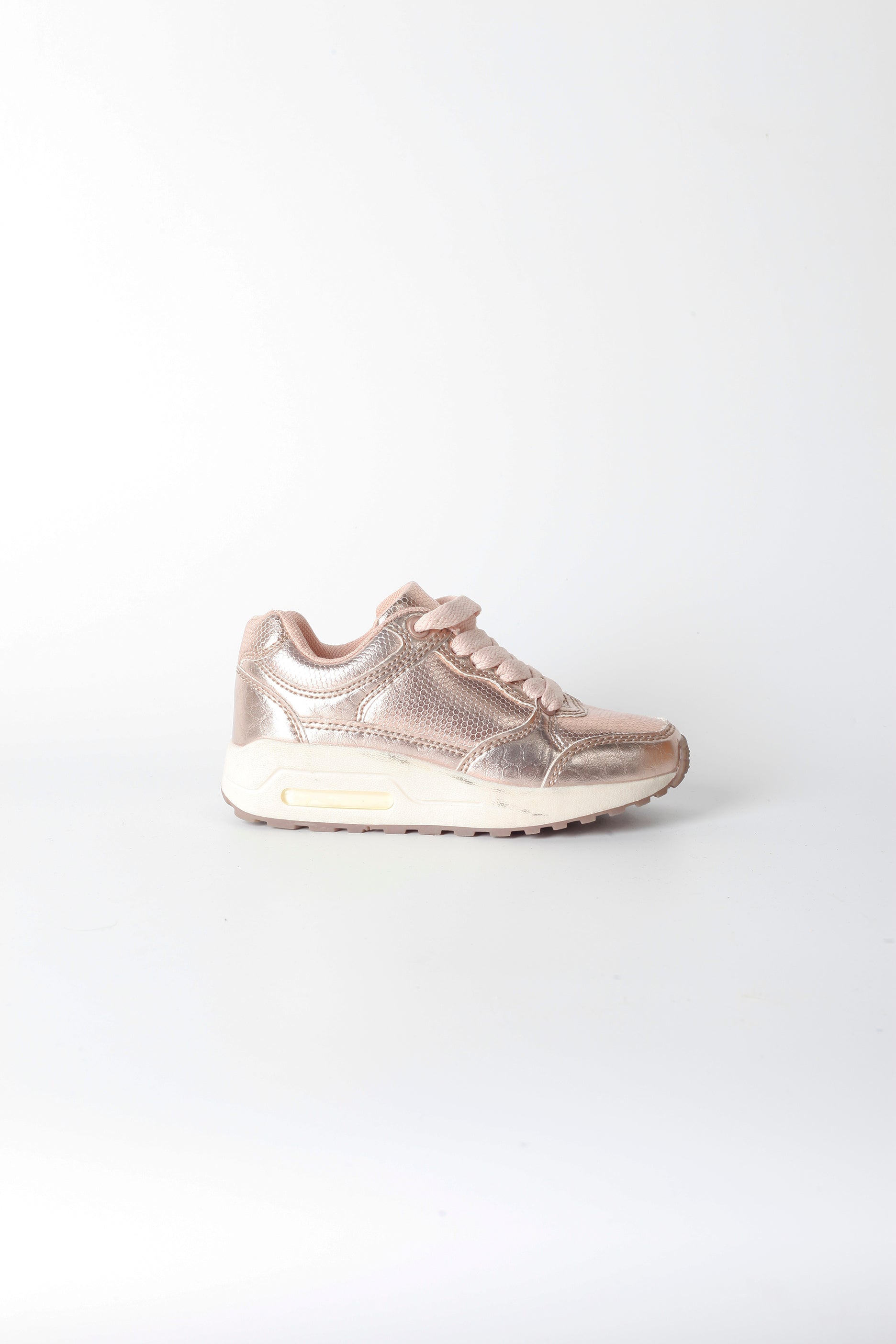 Girls Pink Metallic Sneaker
